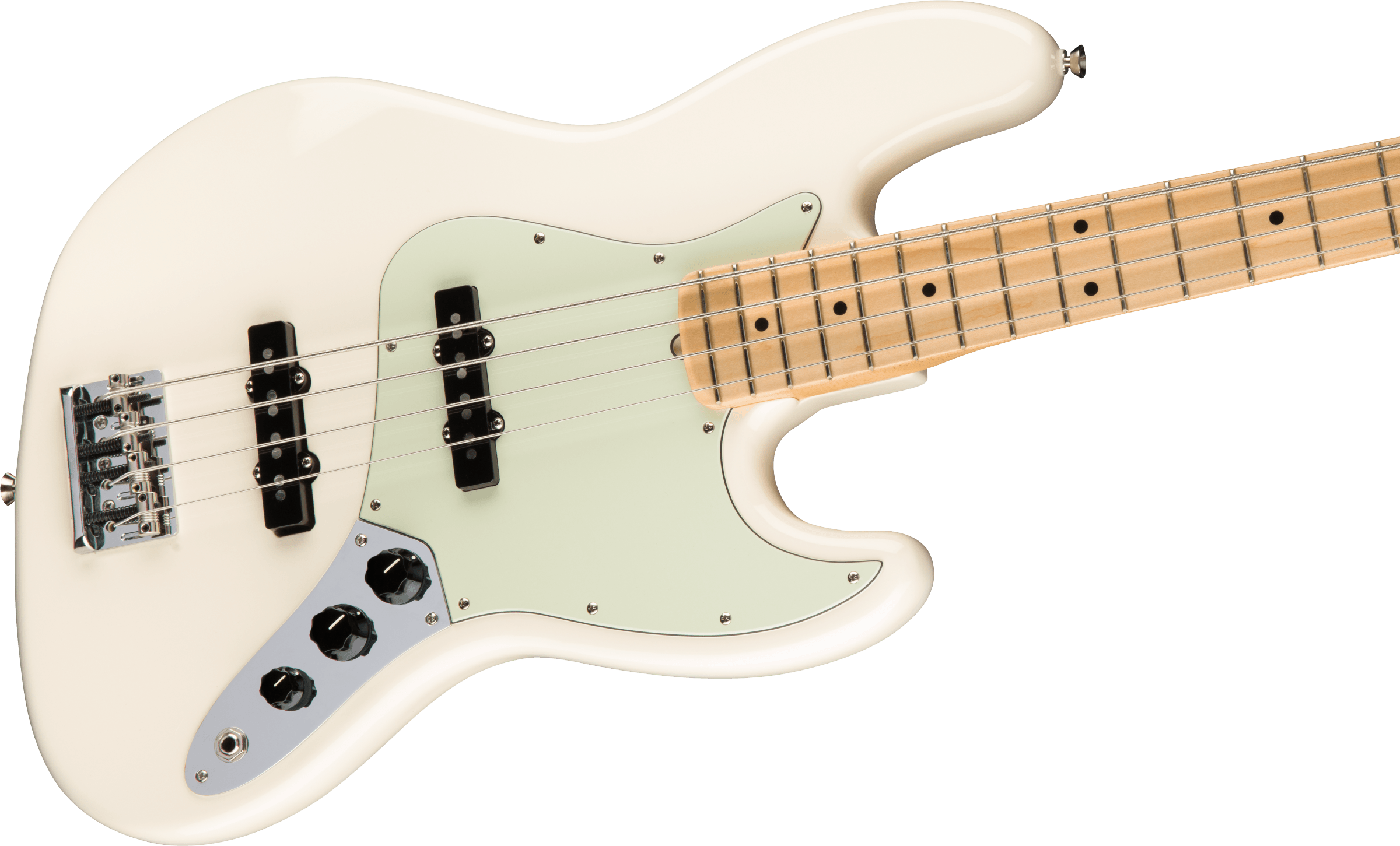 Fender® American Pro Jazz Bass®, Maple Fingerboard, Olympic White