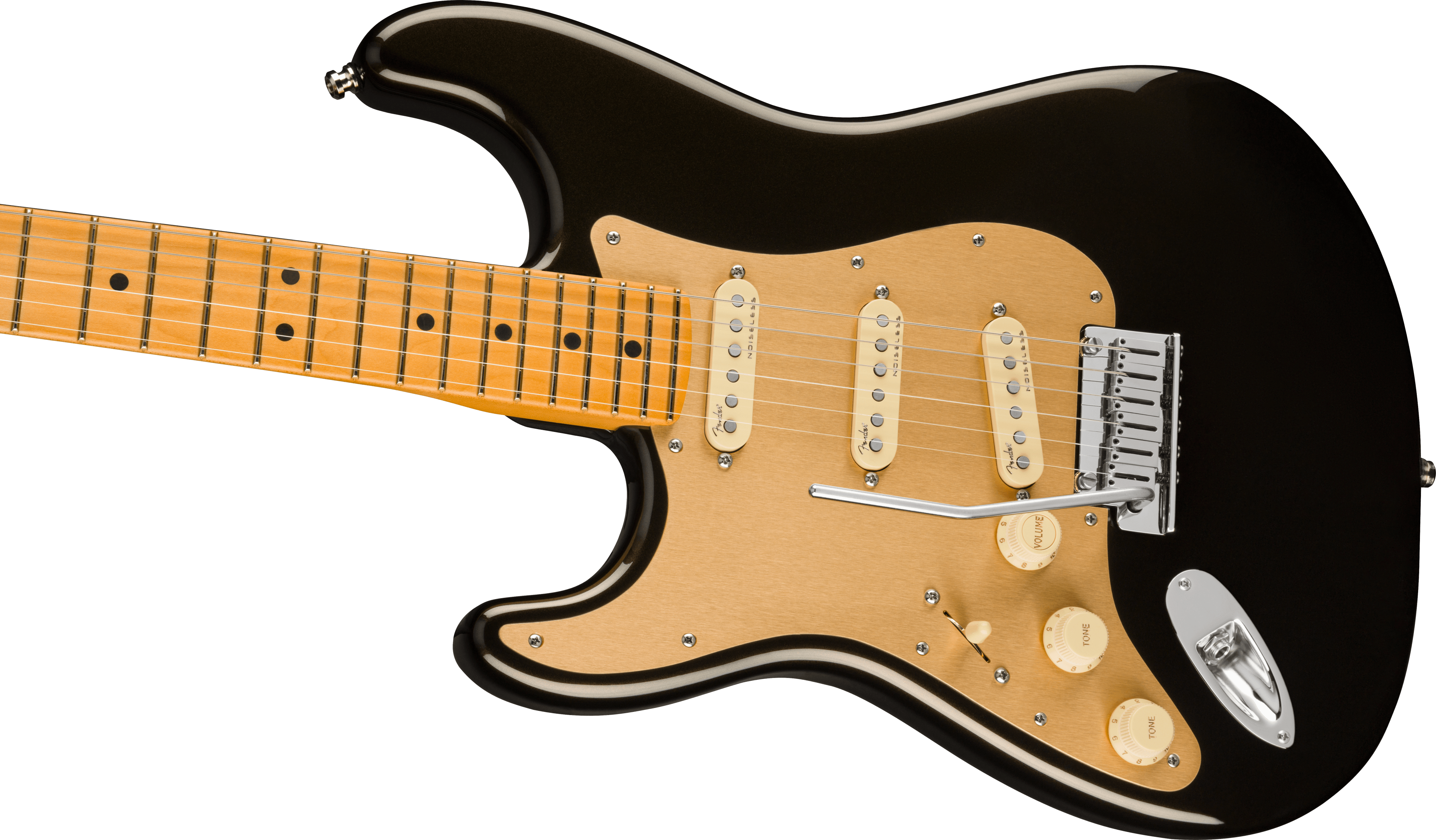 Fender® American Ultra Stratocaster® Left-Hand, Maple Fingerboard, Texas Tea