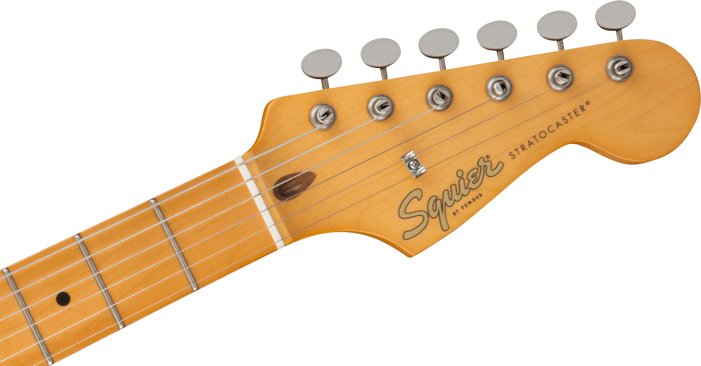 Squier® 40th Anniversary Stratocaster®, Vintage Edition, Maple Fingerboard, Gold Anodized Pickguard, Satin Sea Foam Green