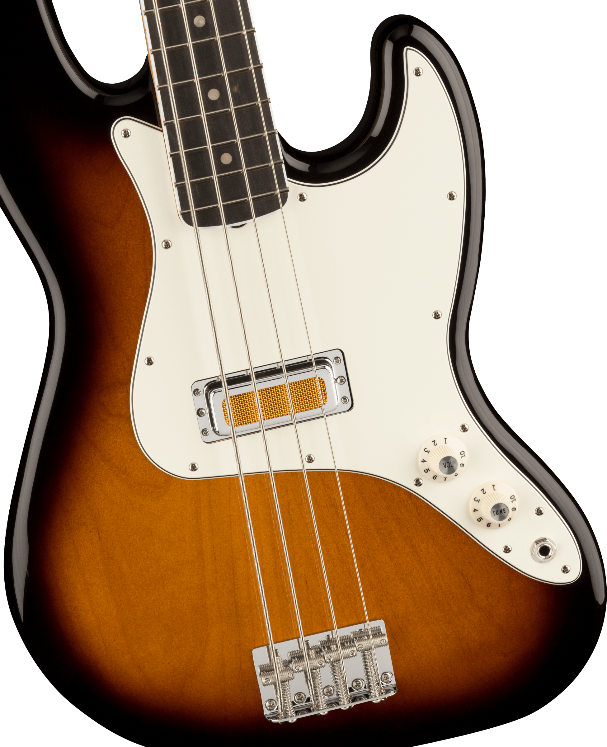 Fender® Gold Foil Jazz Bass®, Ebony Fingerboard, 2-Color Sunburst