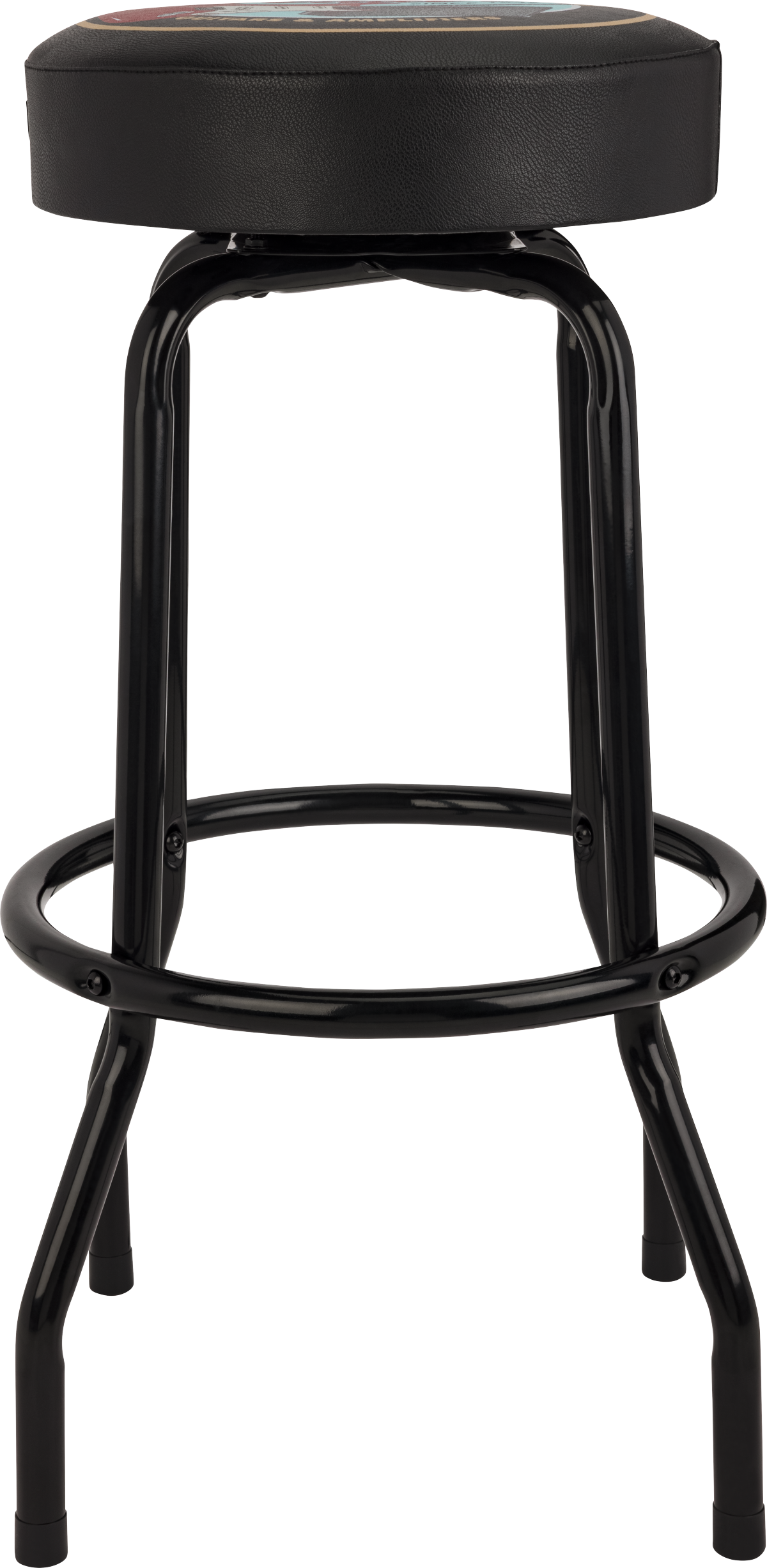 Fender® Guitars & Amps Pick Pouch Barstool, Black/Black, 30"