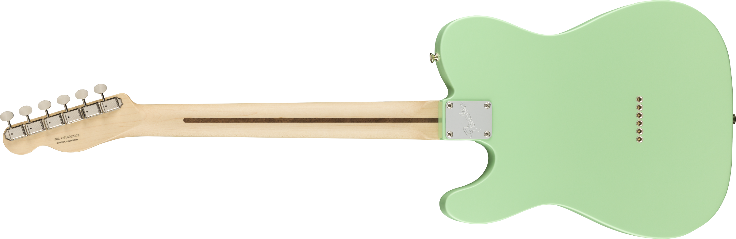 Fender® American Performer Telecaster® with Humbucking, Rosewood Fingerboard, Satin Surf Green