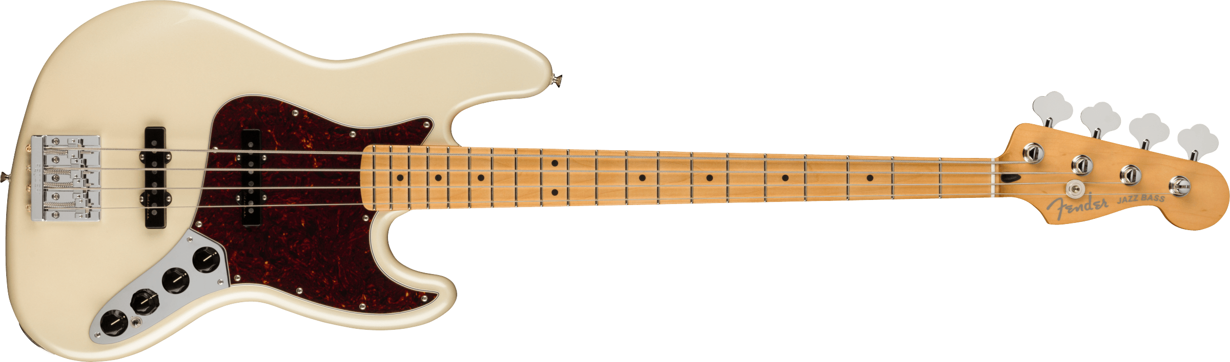 Fender® Player Plus Jazz Bass®, Maple Fingerboard, Olympic Pearl