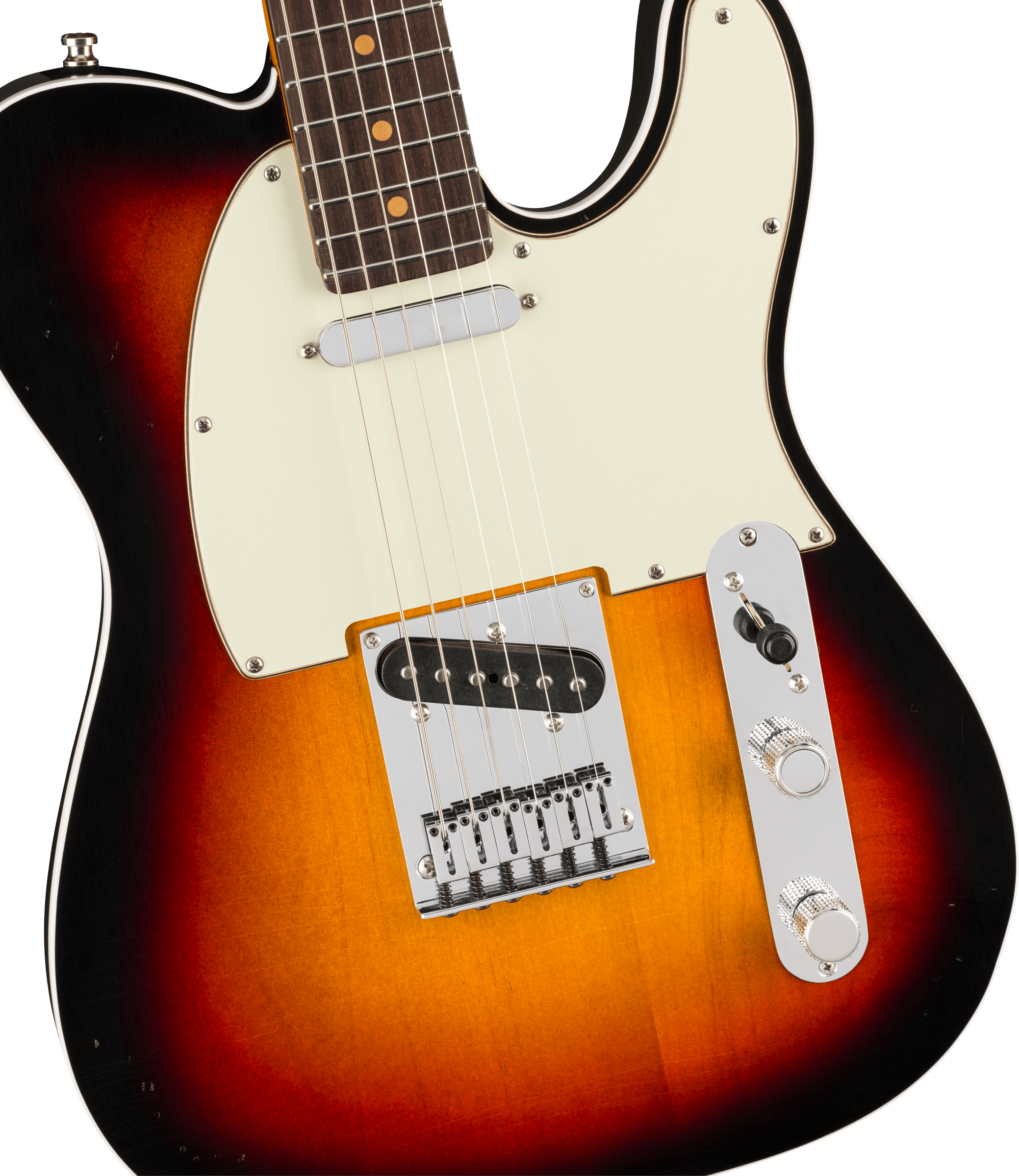 Fender® American Ultra Luxe Vintage '60s Custom Telecaster®, Rosewood Fingerboard, 3-Color Sunburst