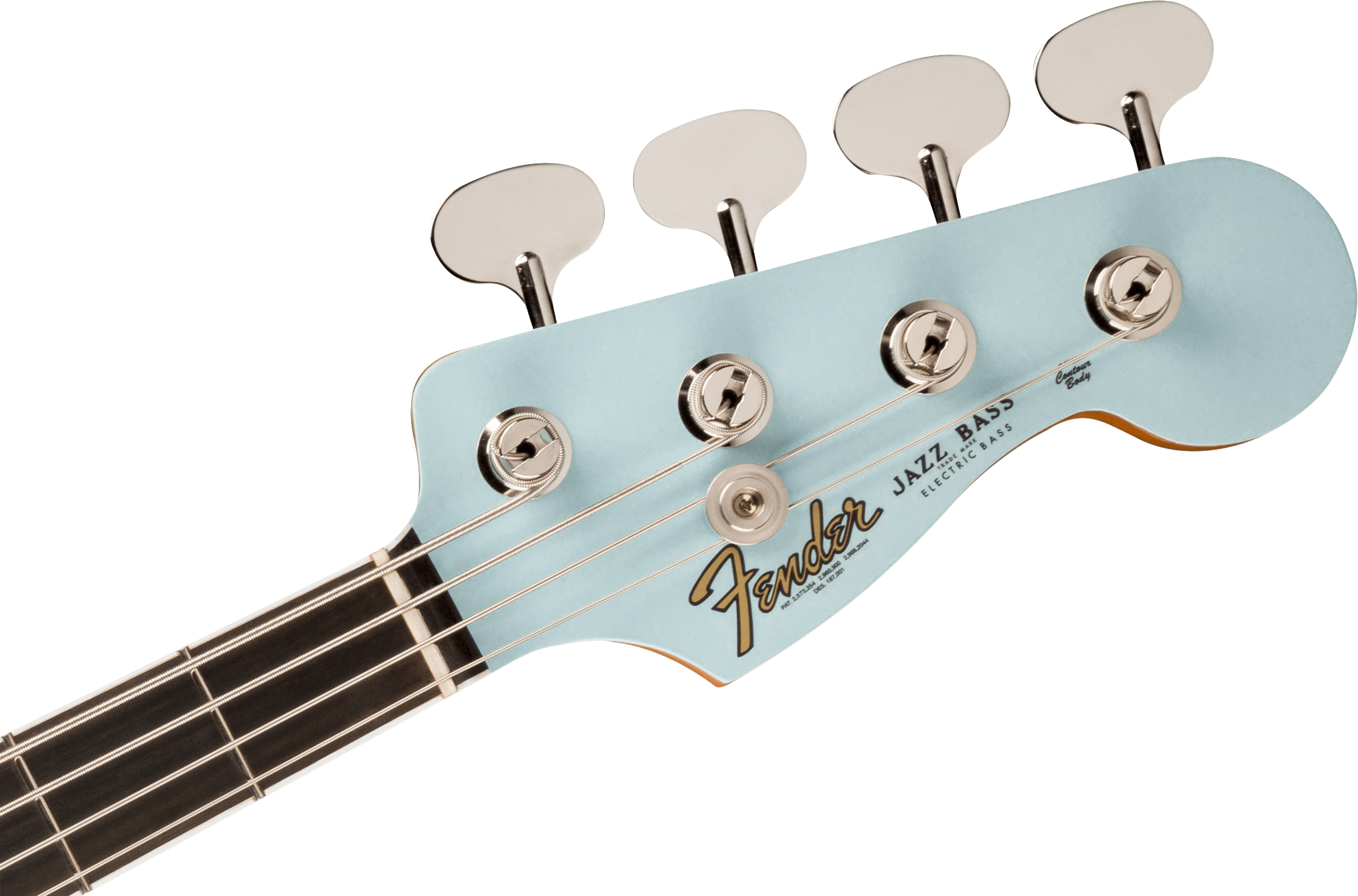Fender® Gold Foil Jazz Bass®, Ebony Fingerboard, Sonic Blue