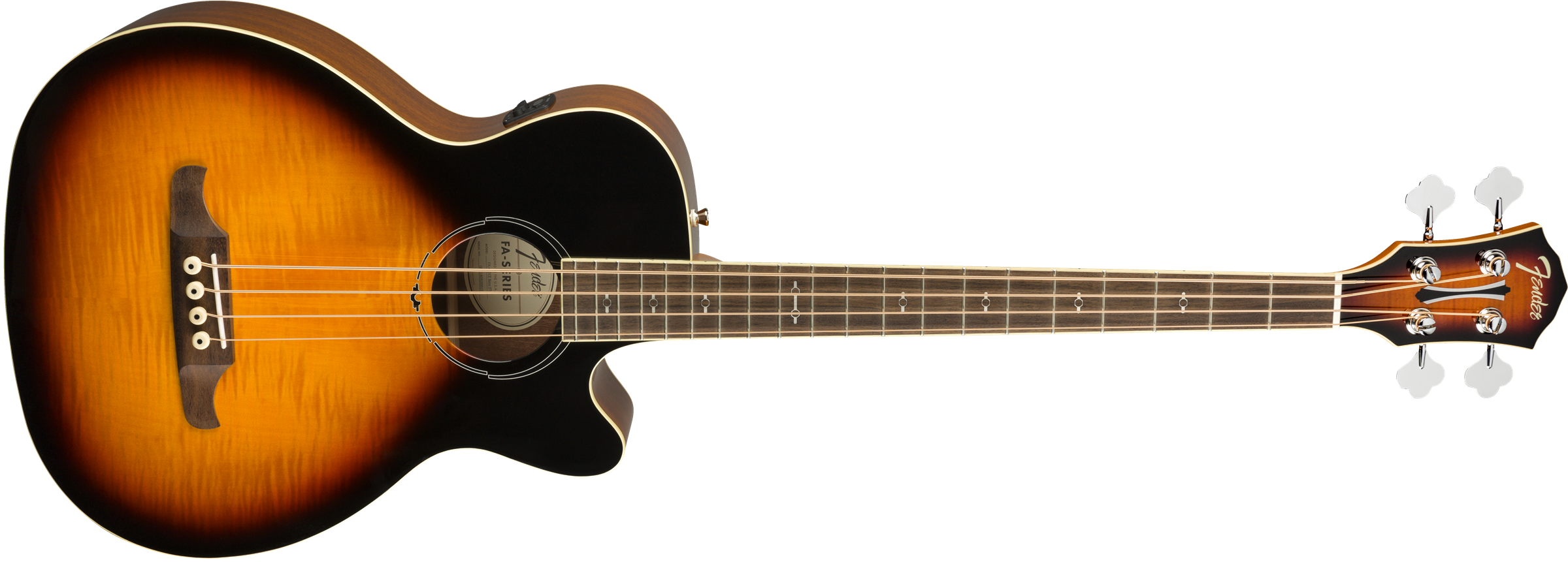 Fender® FA-450CE Bass, Laurel Fingerboard, 3-Color Sunburst