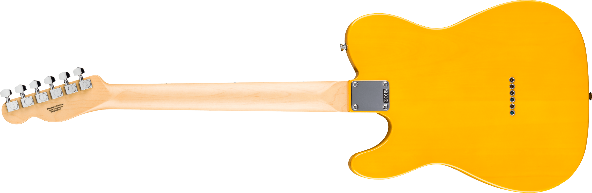 Fender® Standard Telecaster®, Maple Fingerboard, Black Pickguard, Butterscotch Blonde