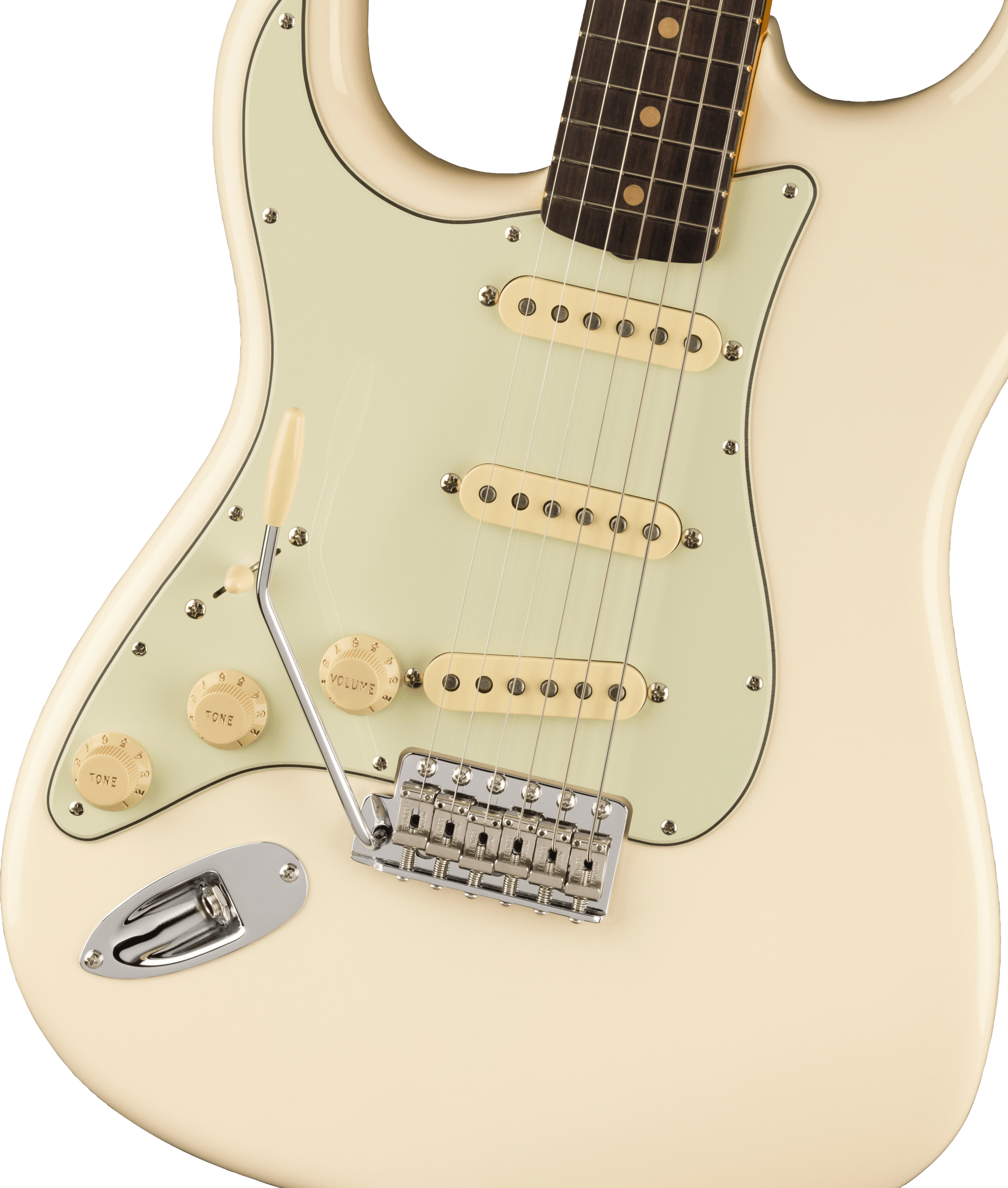 Fender® American Vintage II 1961 Stratocaster® Left-Hand, Rosewood Fingerboard, Olympic White