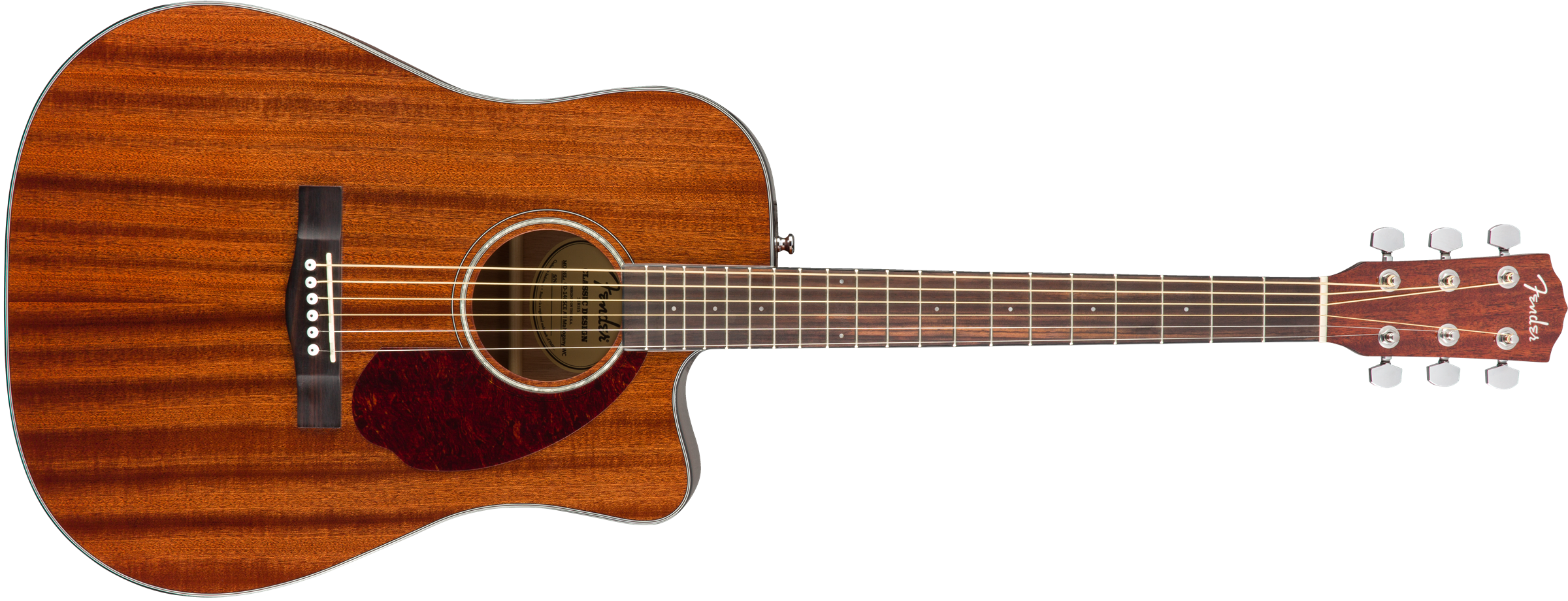 Fender® CD-140SCE Dreadnought, Walnut Fingerboard, All-Mahogany w/Case