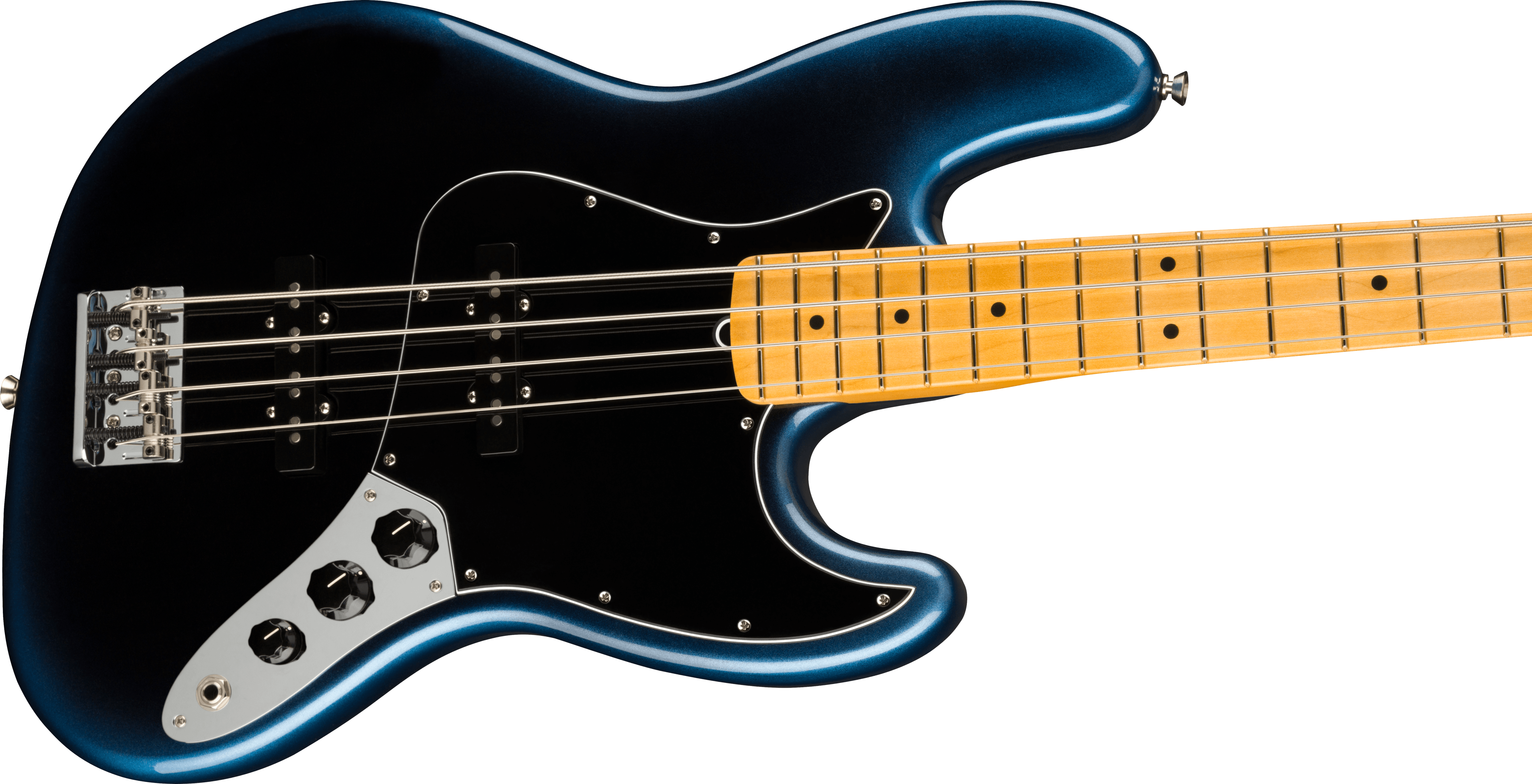 Fender® American Professional II Jazz Bass®, Maple Fingerboard, Dark Night