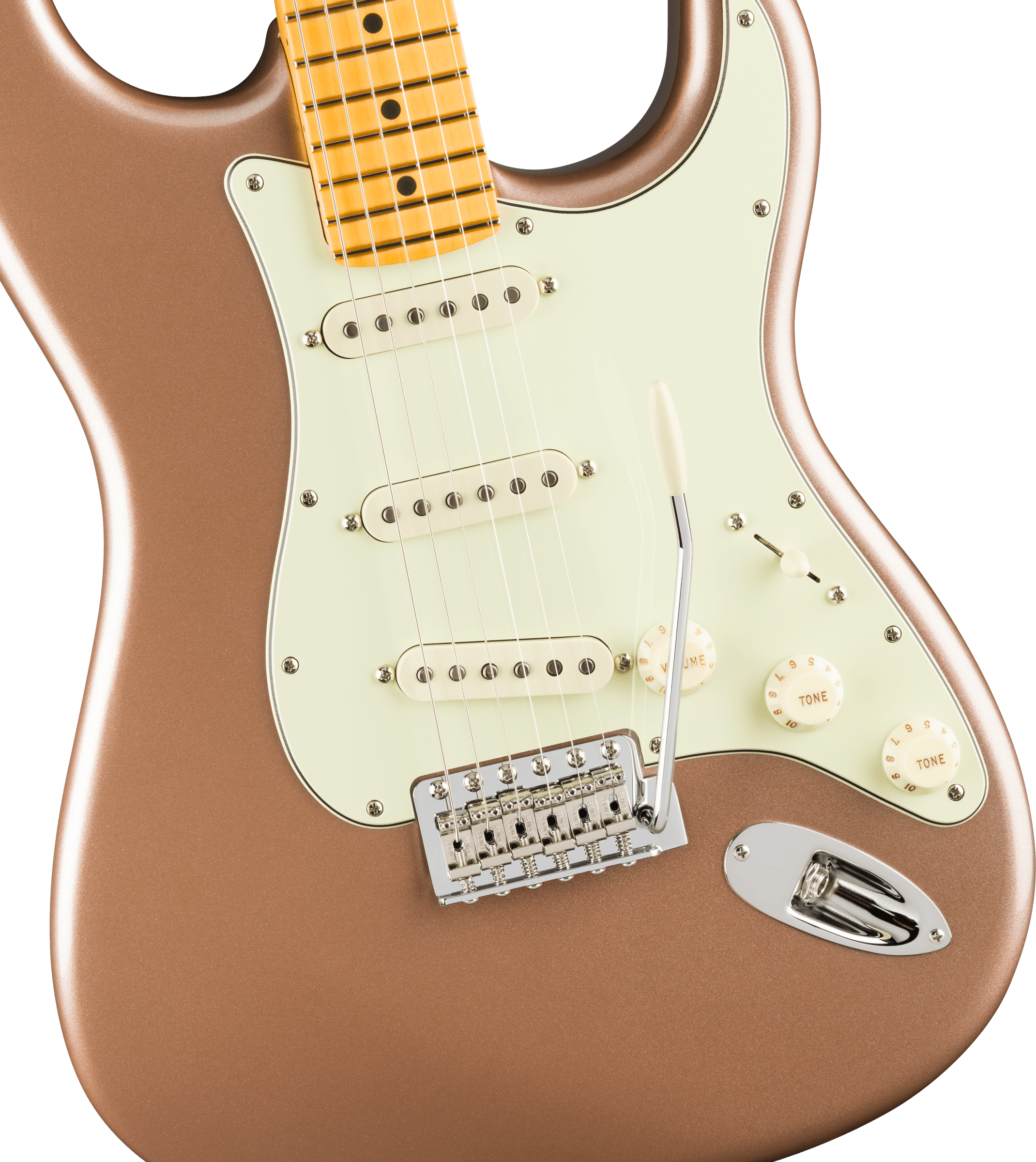 Fender® American Professional Classic Stratocaster®, Maple Fingerboard, Faded Firemist Gold
