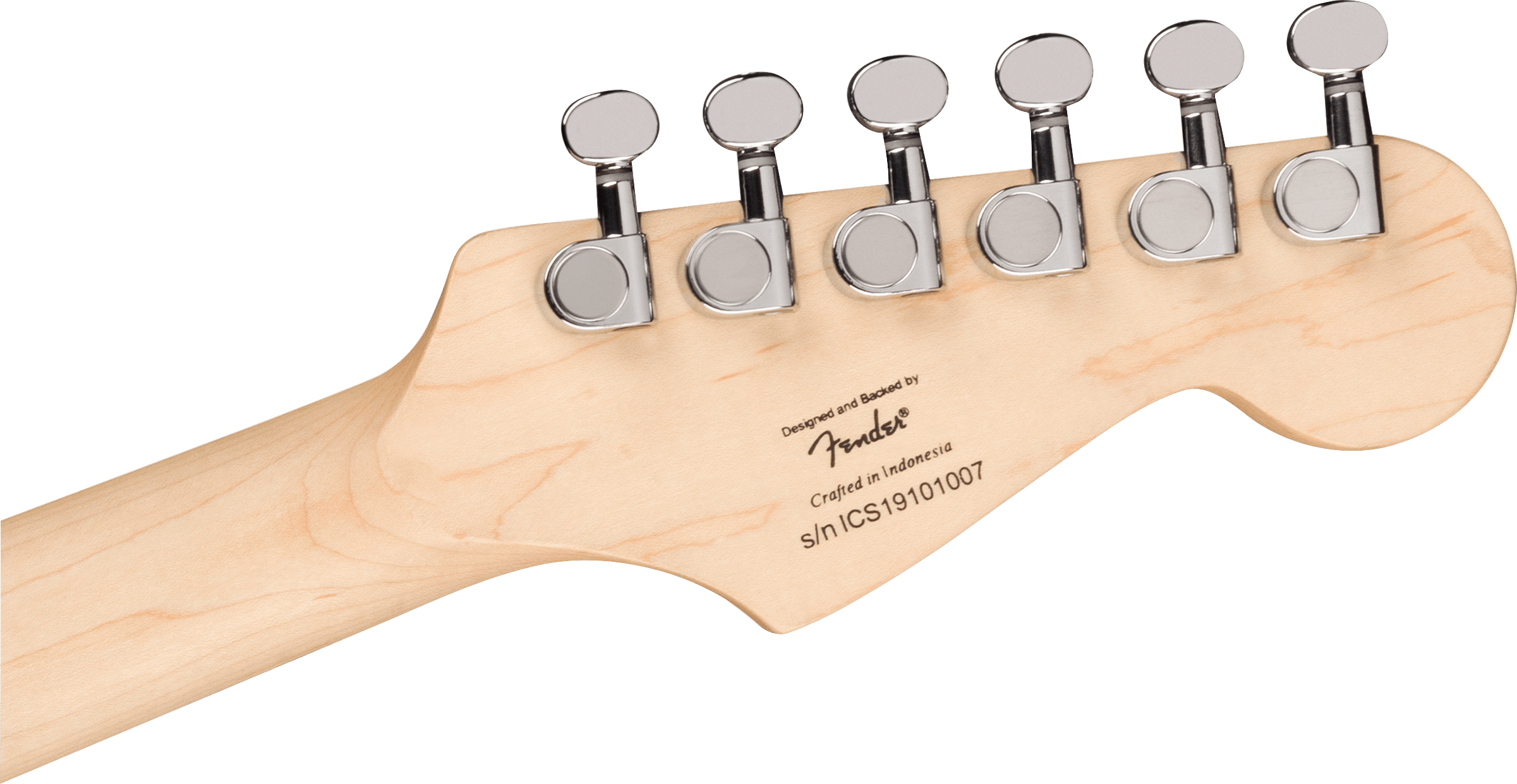 Squier® Mini Stratocaster® Left-Handed, Laurel Fingerboard, White Pickguard, Black