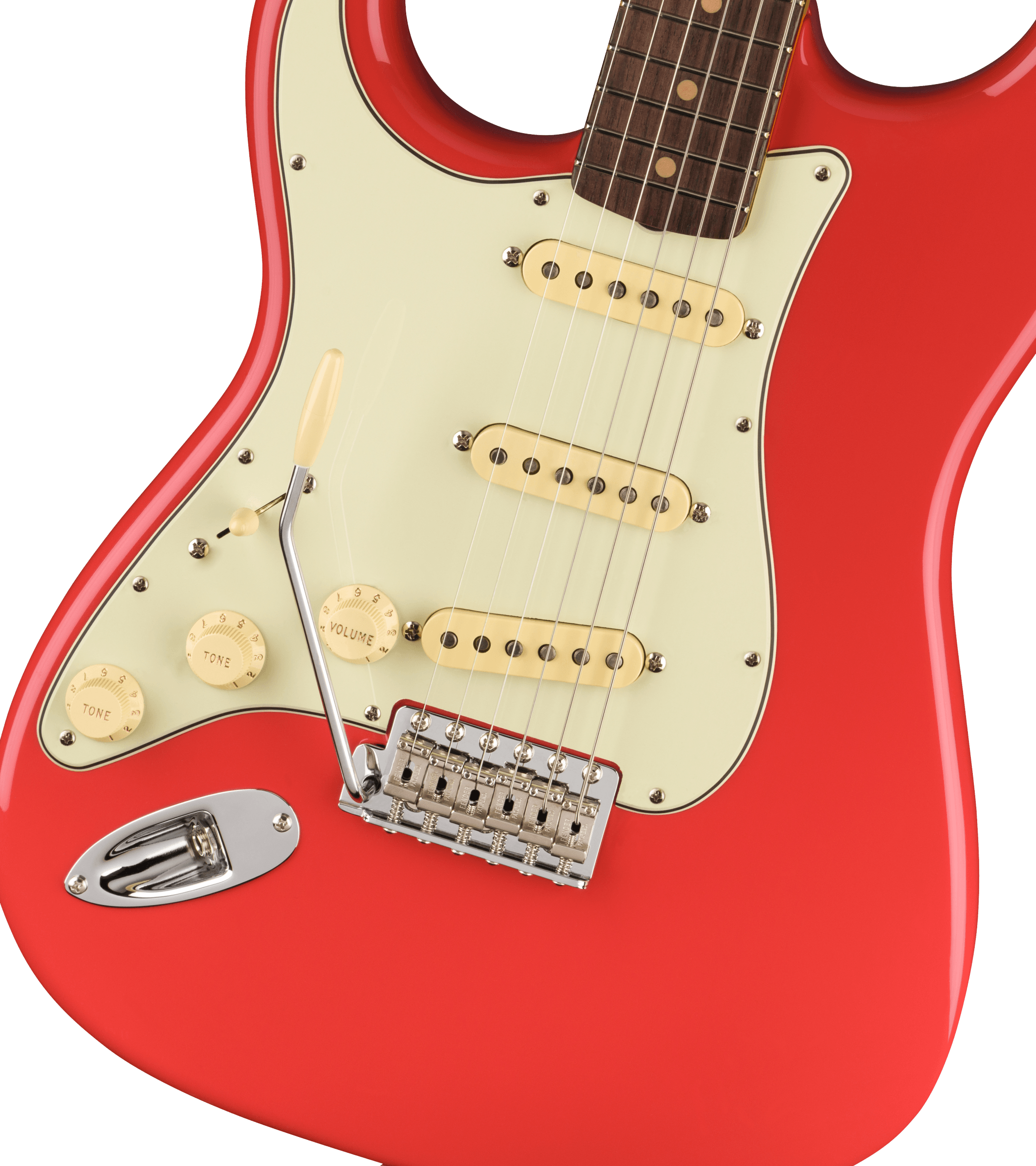 Fender® American Vintage II 1961 Stratocaster® Left-Hand, Rosewood Fingerboard, Fiesta Red