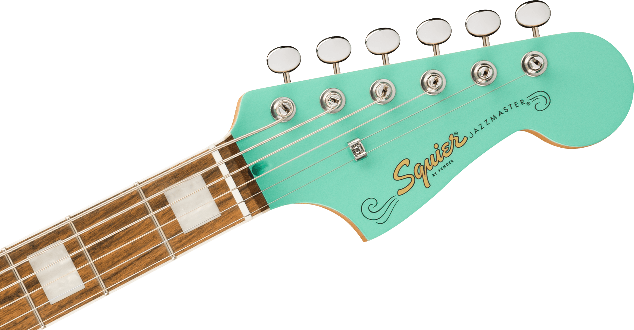Squier® Paranormal Baritone Jazzmaster® HH, Laurel Fingerboard, Parchment Pickguard, Sea Foam Green
