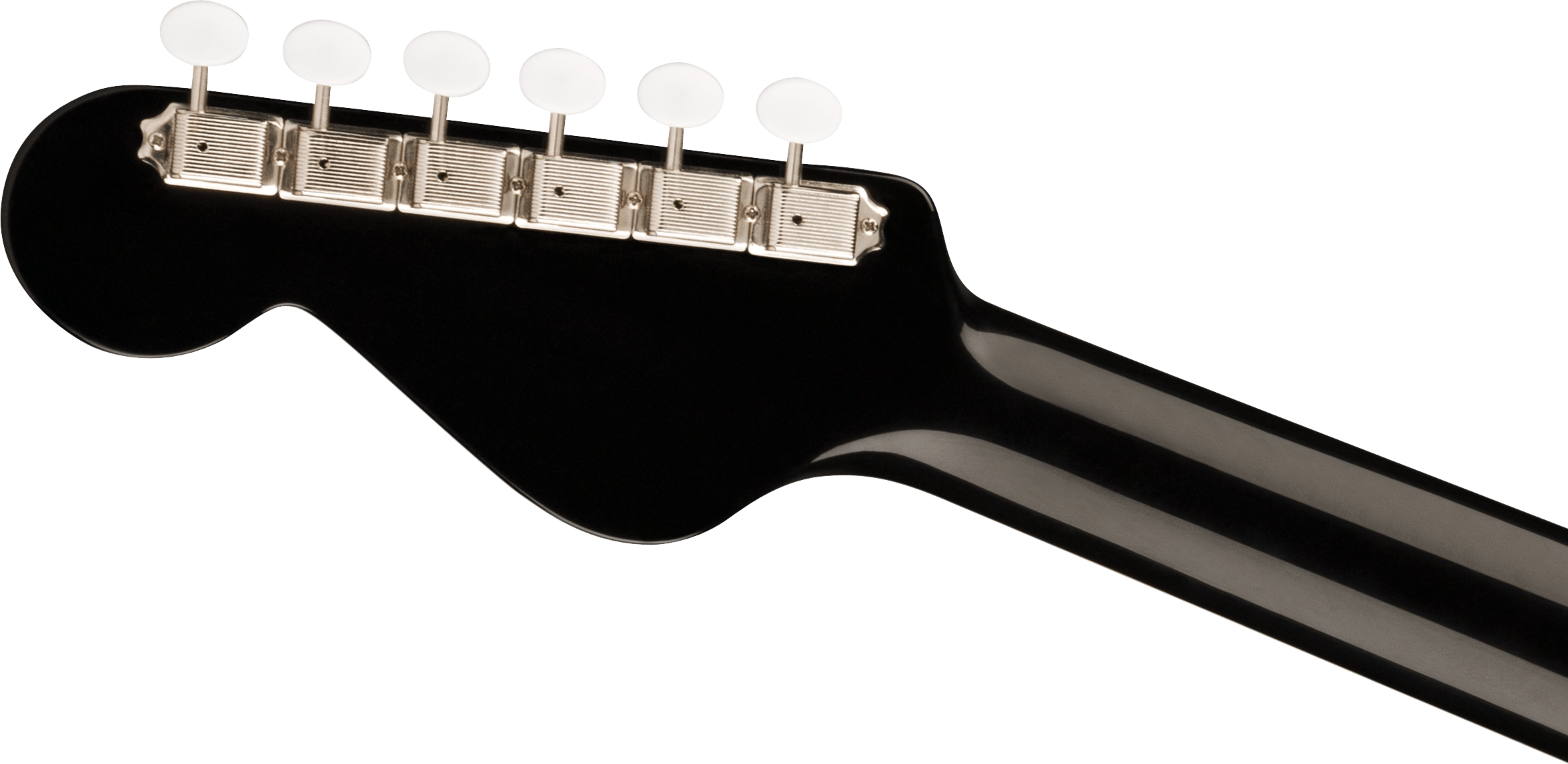 Fender® California Vintage Malibu with Case, Gold Pickguard, Matching Headstock, Black