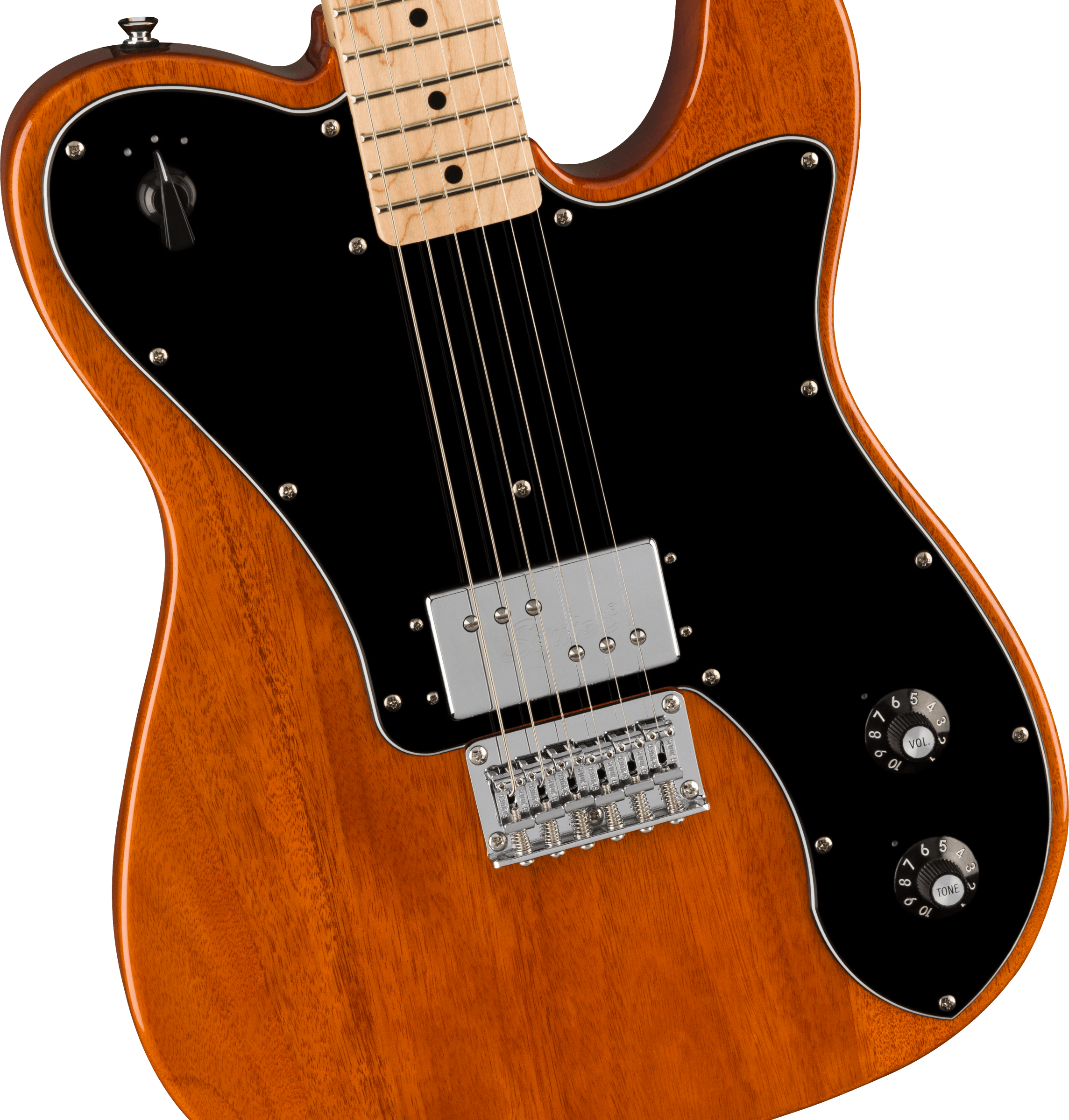 Squier® Paranormal Esquire® Deluxe, Maple Fingerboard, Black Pickguard, Mocha