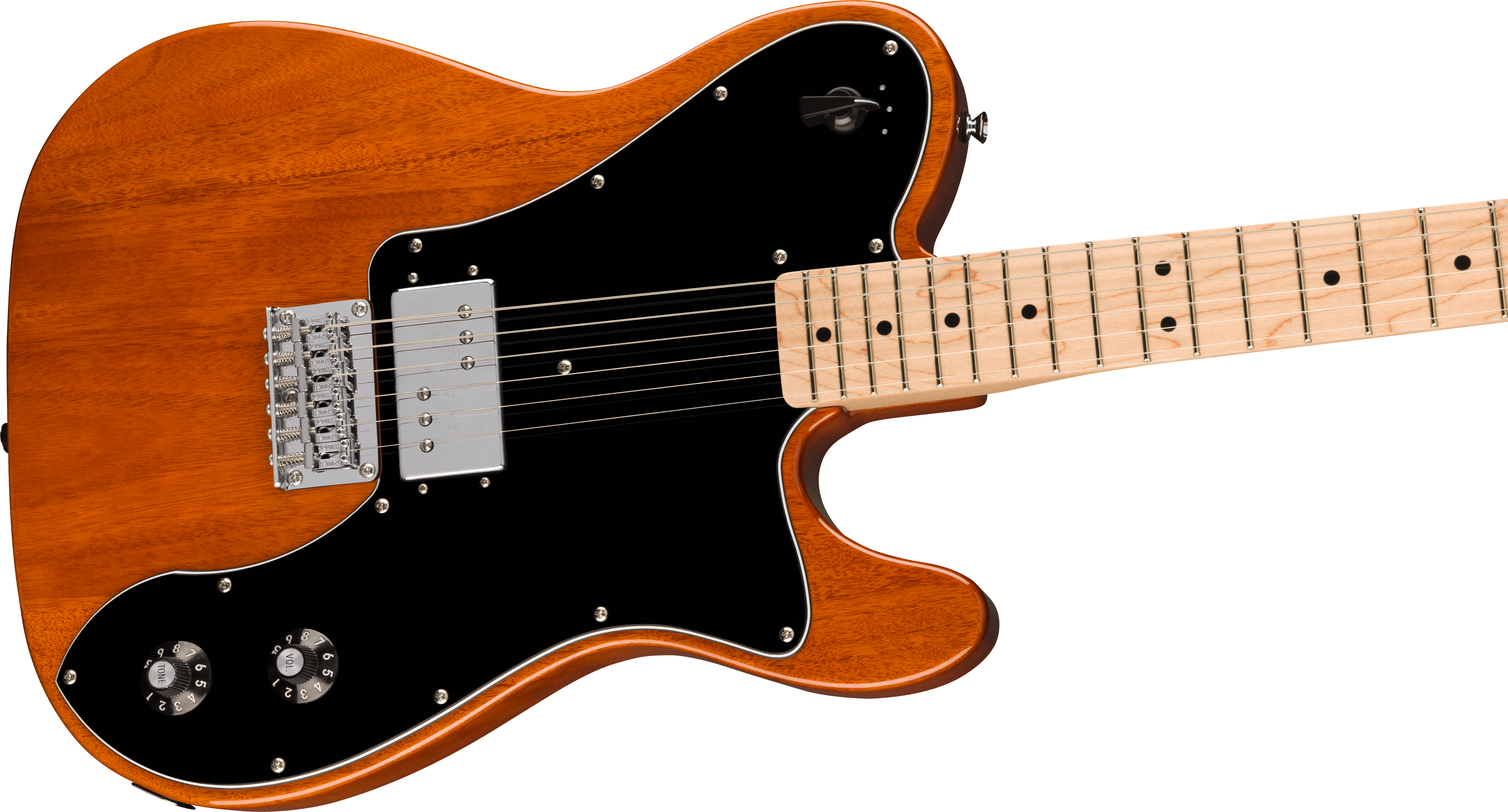 Squier® Paranormal Esquire® Deluxe, Maple Fingerboard, Black Pickguard, Mocha