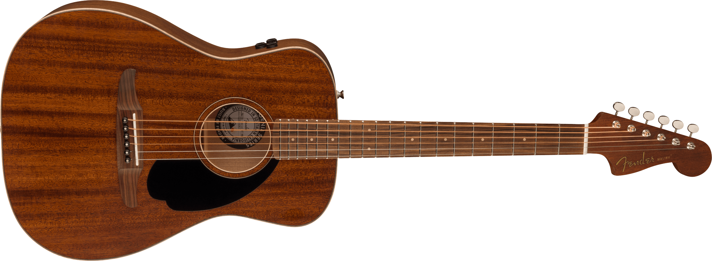 Fender® Malibu Special, Pau Ferro Fingerboard, Black Pickguard, Natural