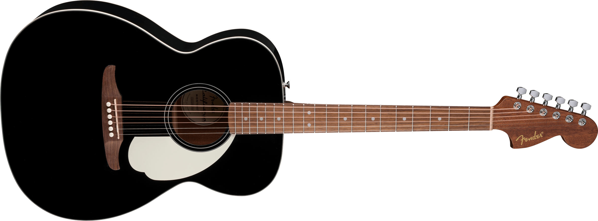 Fender® California Standard Monterey™, Spruce Top, Ivory Pickguard, Black