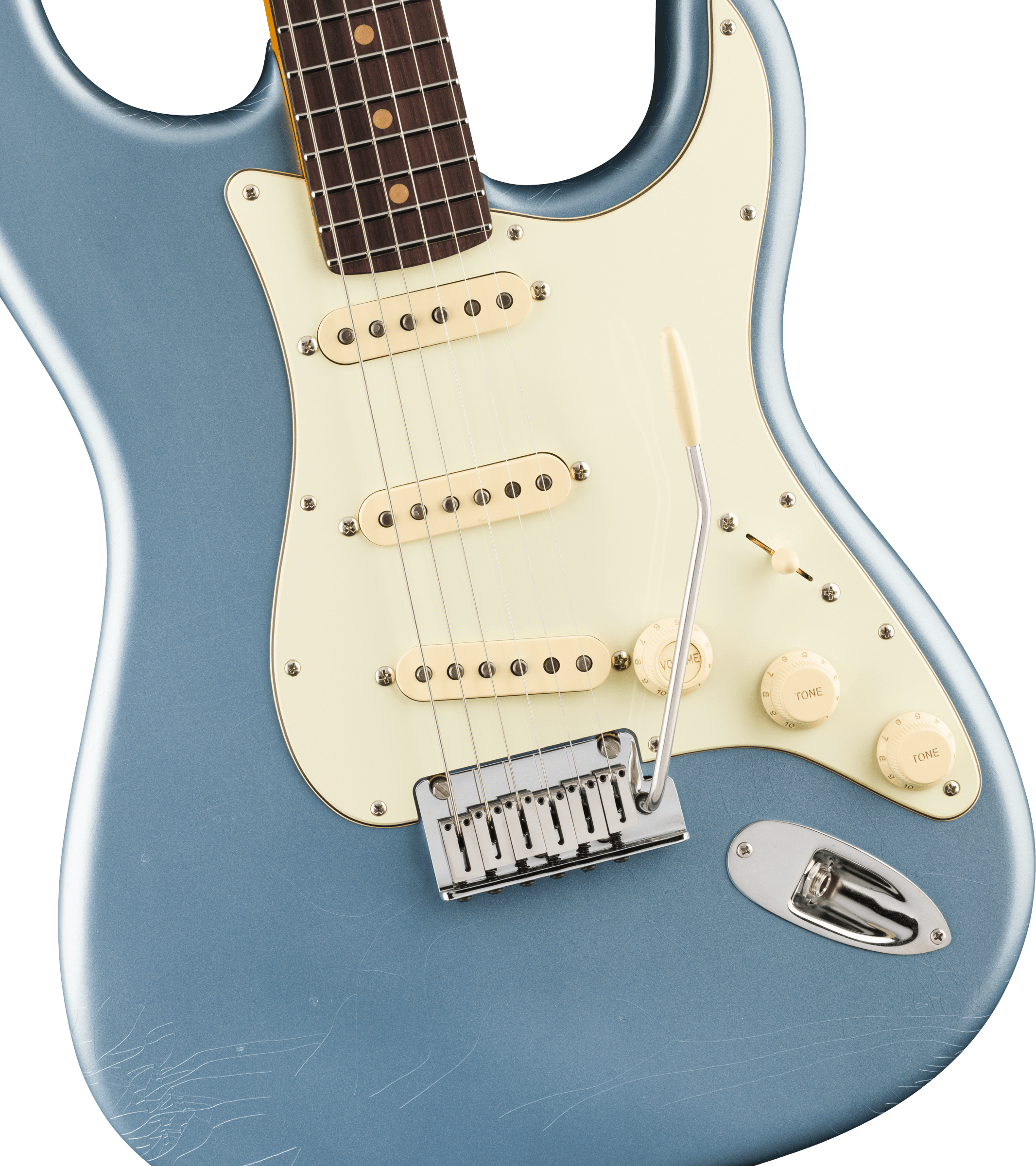 Fender® American Ultra Luxe Vintage '60s Stratocaster®, Rosewood Fingerboard, Ice Blue Metallic