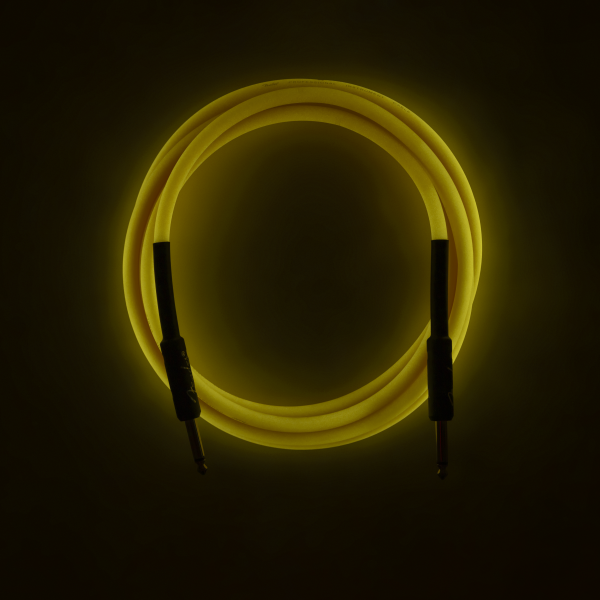 Fender® Professional Glow in the Dark Cable, Orange, 18.6'