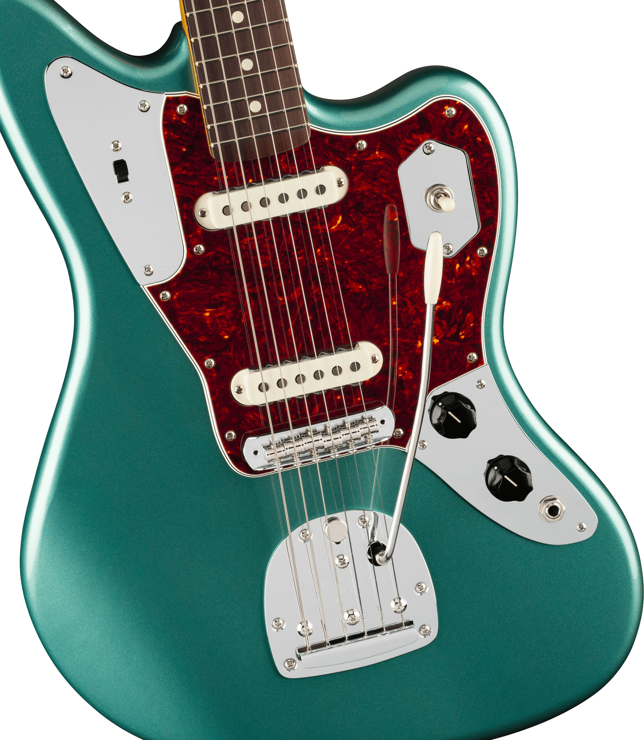 Fender® American Professional Classic Jaguar®, Rosewood Fingerboard, Faded Sherwood Green Metallic