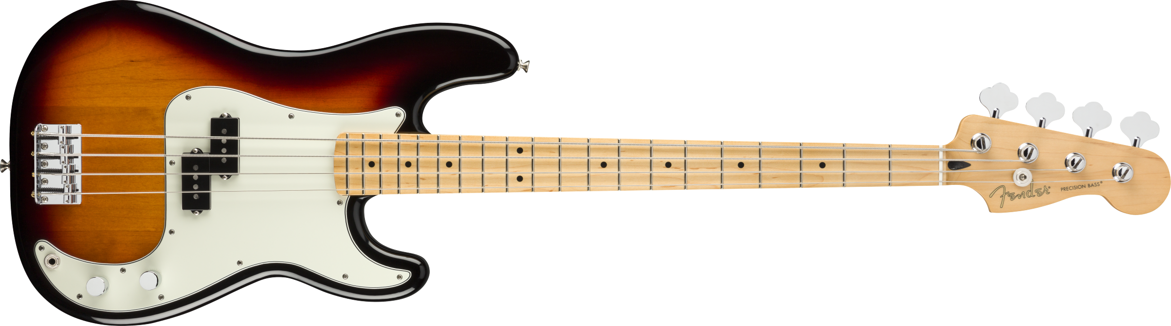 Fender® Player Precision Bass®, Maple Fingerboard, 3-Color Sunburst
