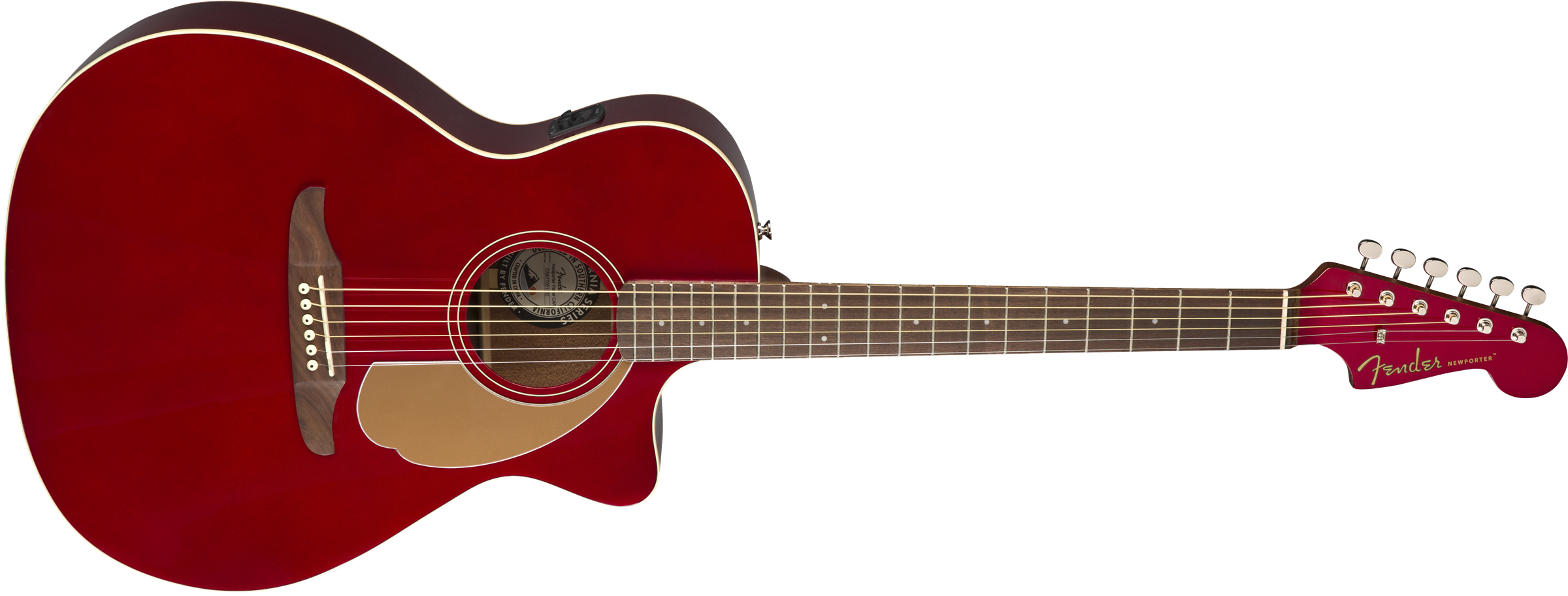Fender® Newporter Player, Walnut Fingerboard, Candy Apple Red