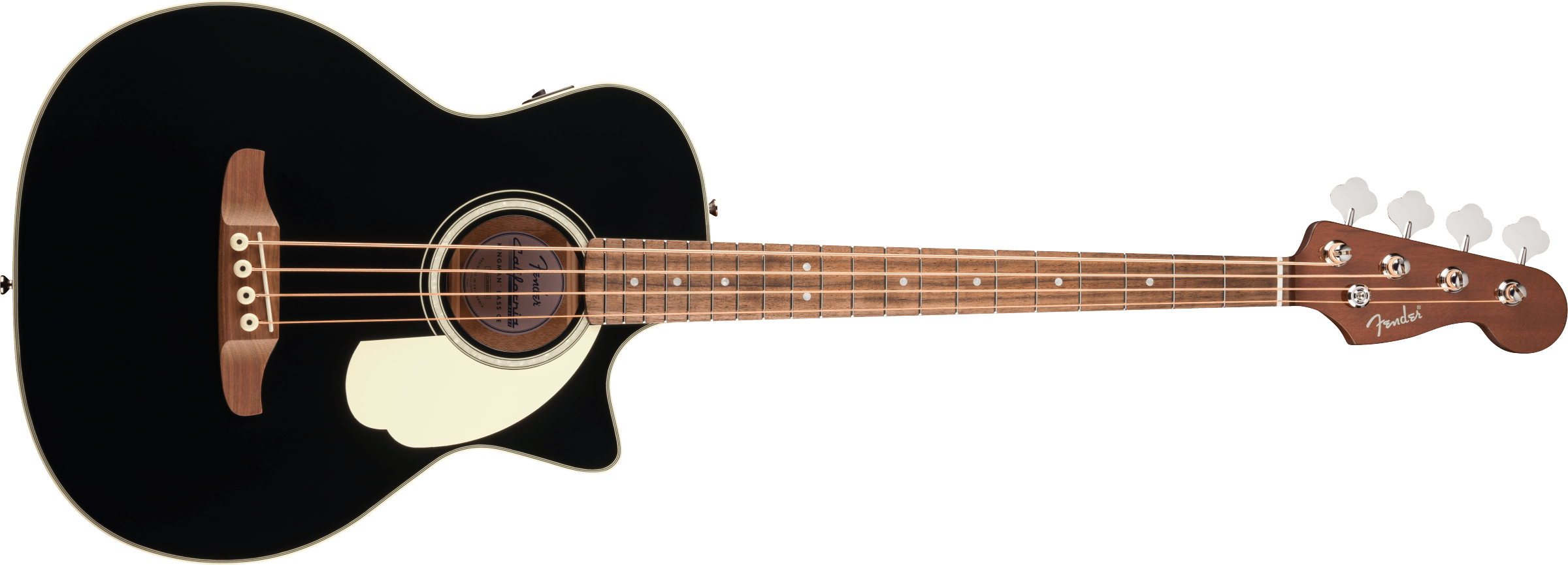 Fender® California Deluxe Kingman™ Bass CE, Walnut Fingerboard, Black