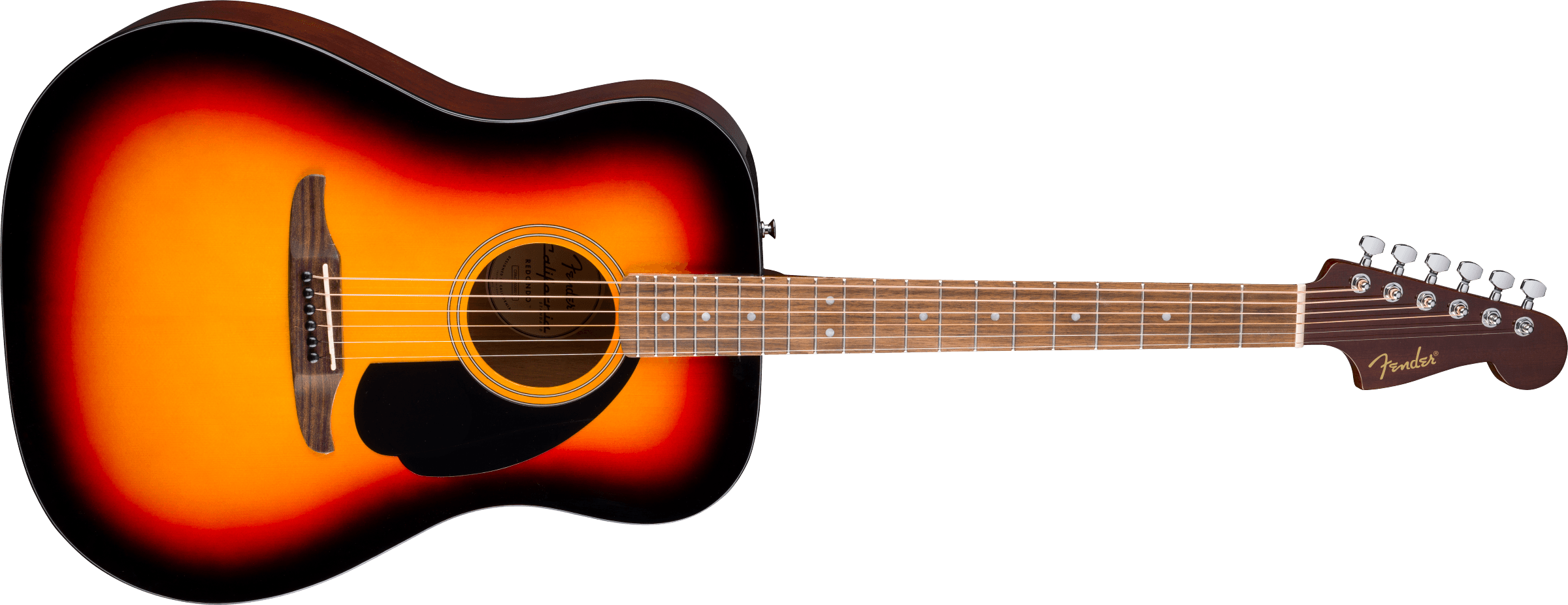 Fender® California Standard Redondo™, Spruce Top, Black Pickguard, 3-Color Sunburst