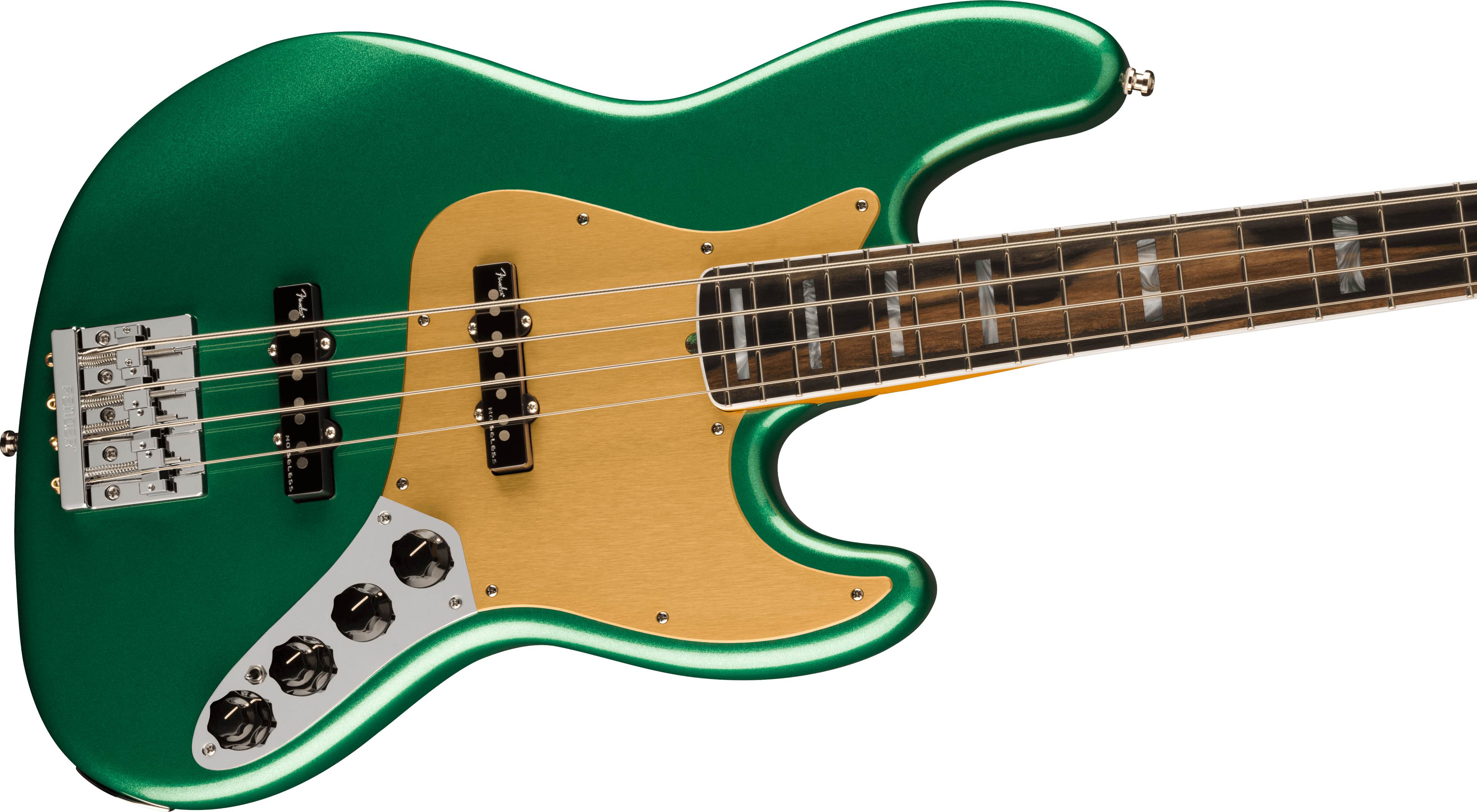 Fender® American Ultra Jazz Bass®, Ebony Fingerboard, Mystic Pine Green