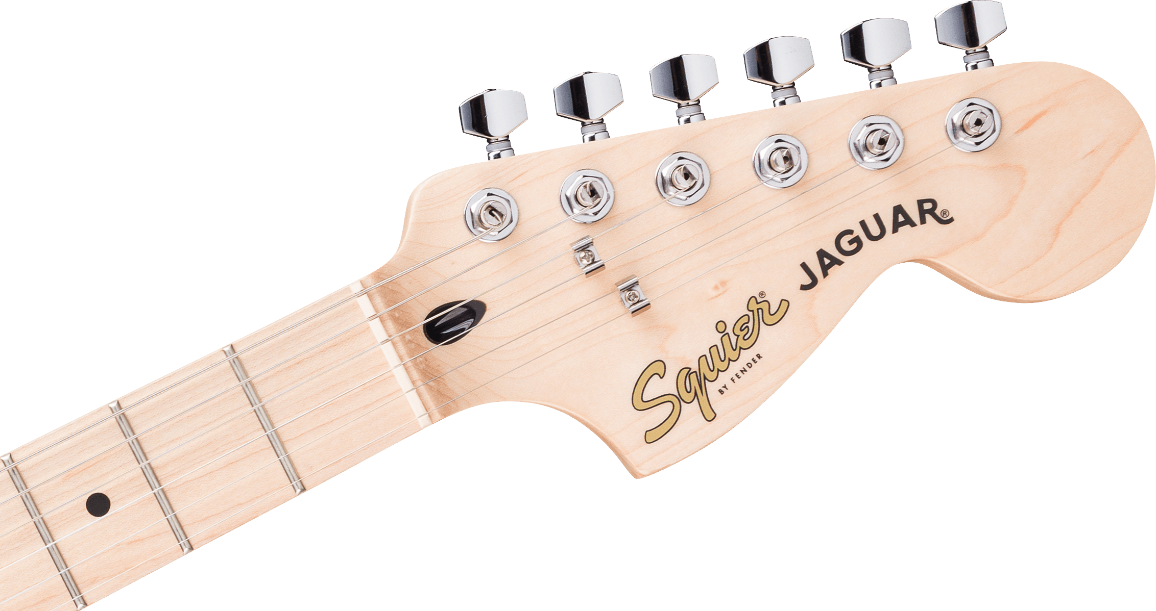 Squier® FSR Affinity Series® Jaguar®, Maple Fingerboard, Black Pickguard, Graffiti Yellow