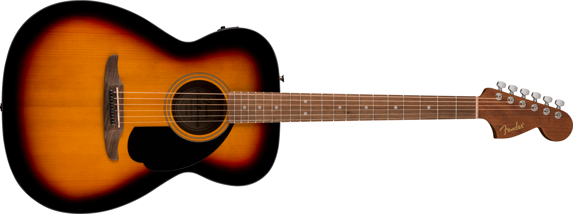 Fender® California Standard Monterey™ E, Spruce Top, Black Pickguard, 3-Color Sunburst