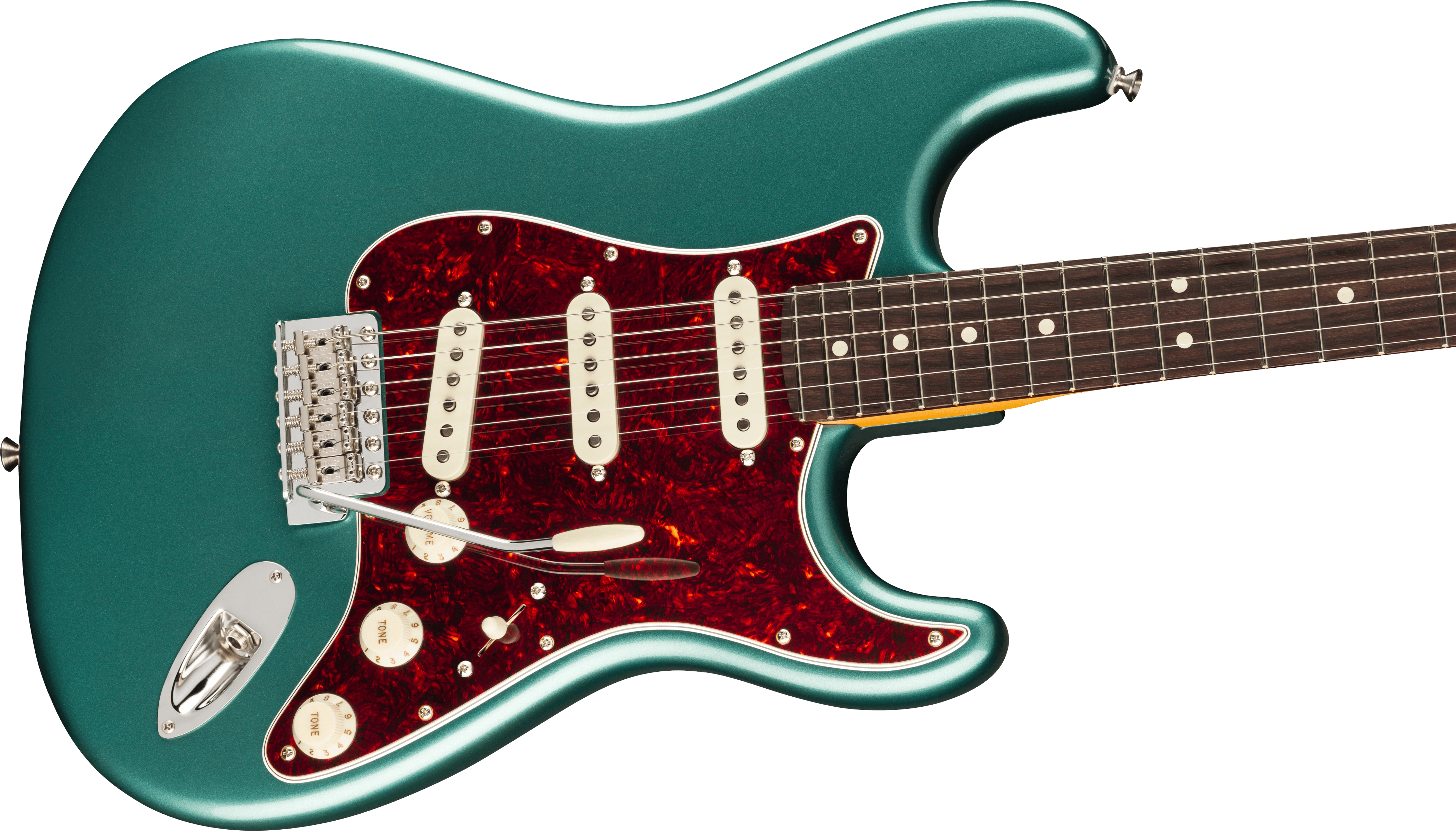 Fender® American Professional Classic Stratocaster®, Rosewood Fingerboard, Faded Sherwood Green Metallic