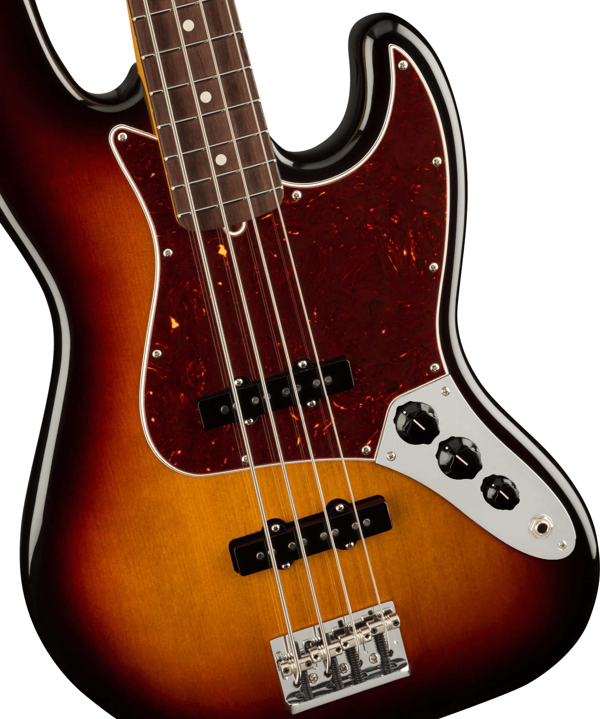 Fender® American Professional II Jazz Bass®, Rosewood Fingerboard, 3-Color Sunburst
