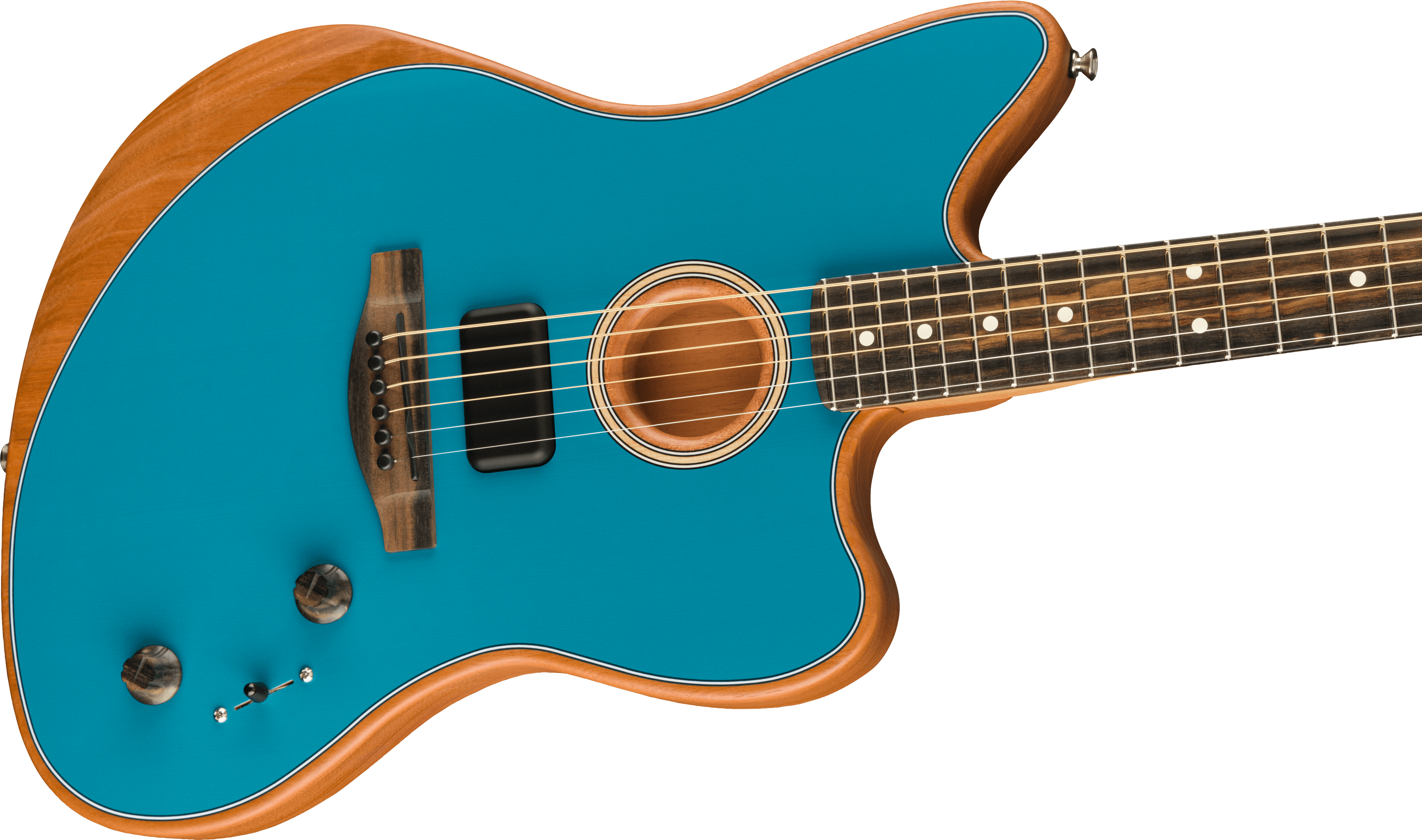 Fender® American Acoustasonic® Jazzmaster®, Ocean Turquoise, Ebony Fingerboard