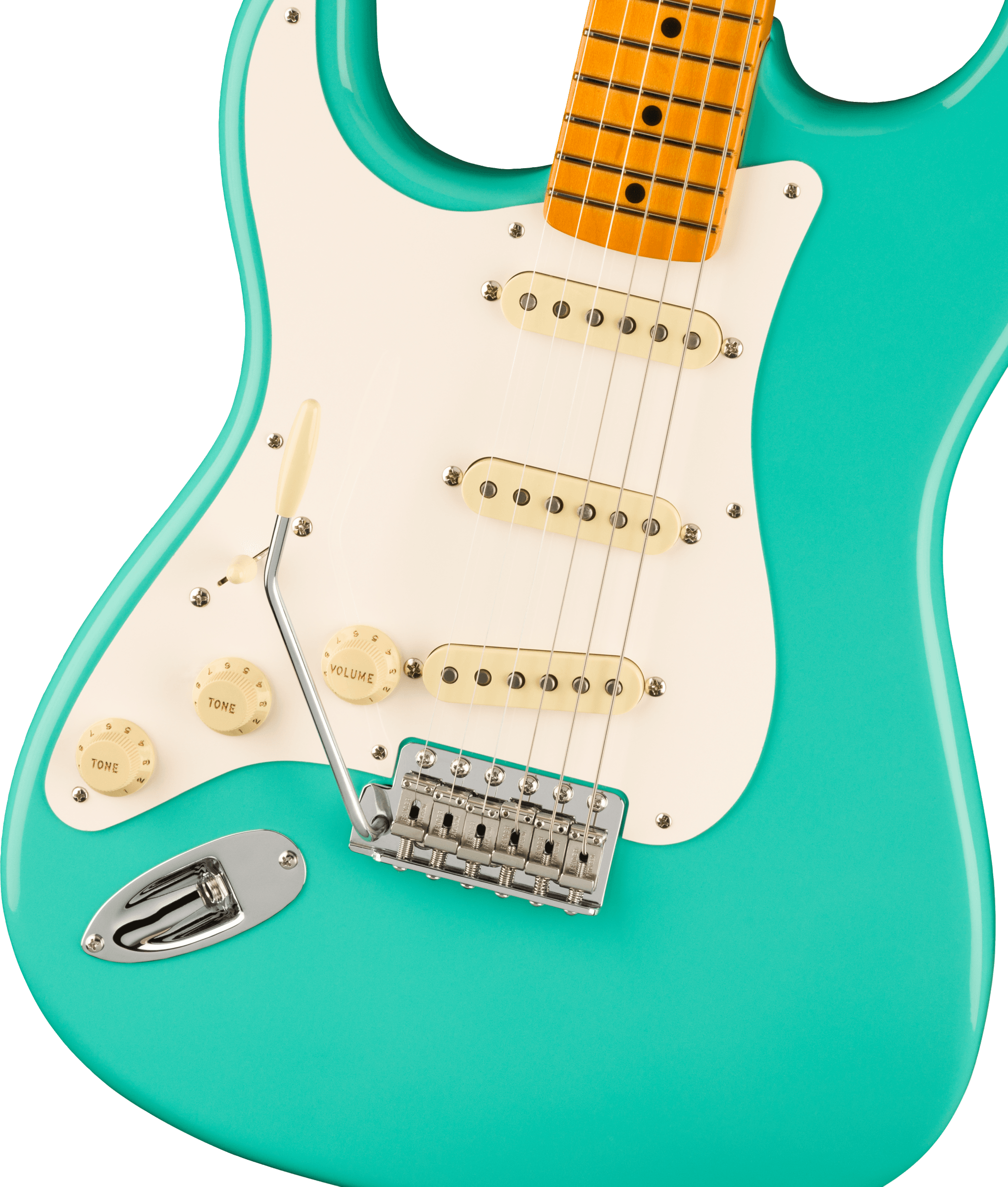 Fender® American Vintage II 1957 Stratocaster® Left-Hand, Maple Fingerboard, Sea Foam Green