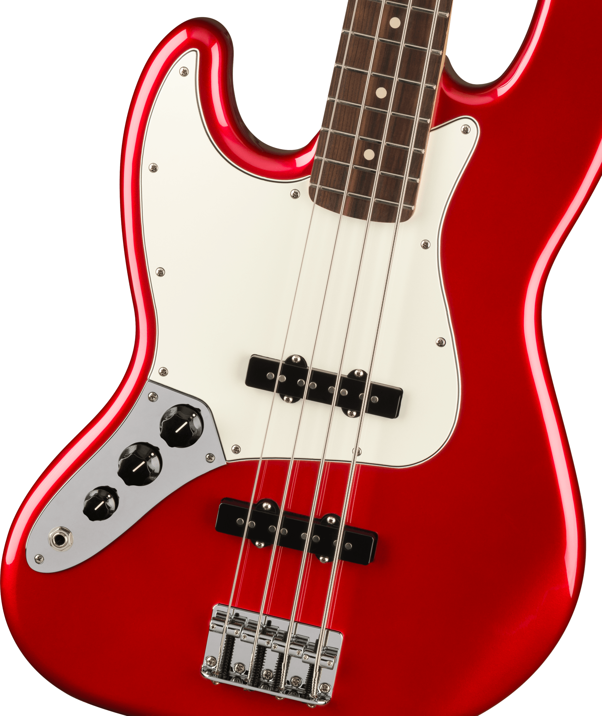 Fender® Player Jazz Bass® Left-Handed, Pau Ferro Fingerboard, Candy Apple Red