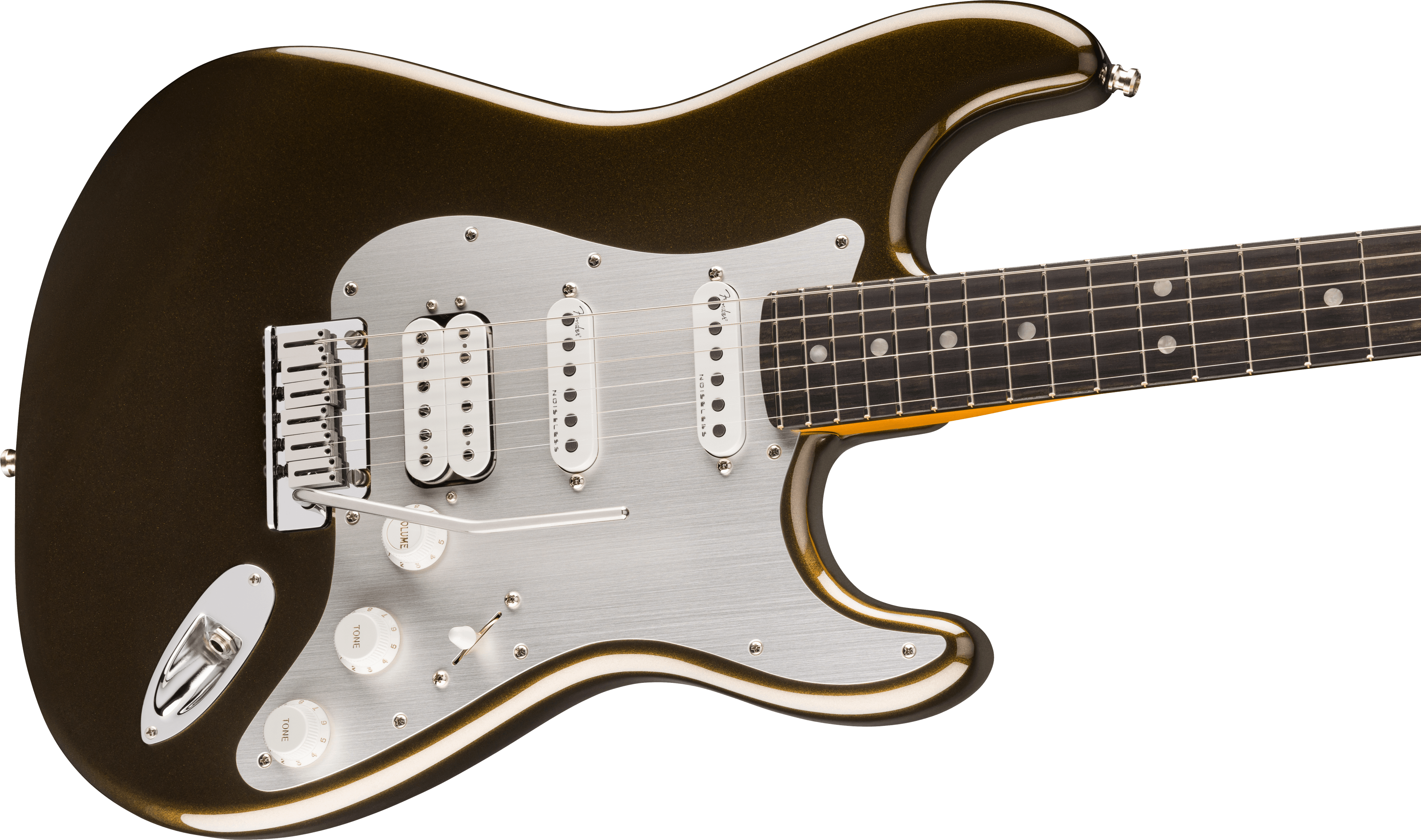 Fender® American Ultra II Stratocaster® HSS, Ebony Fingerboard, Texas Tea
