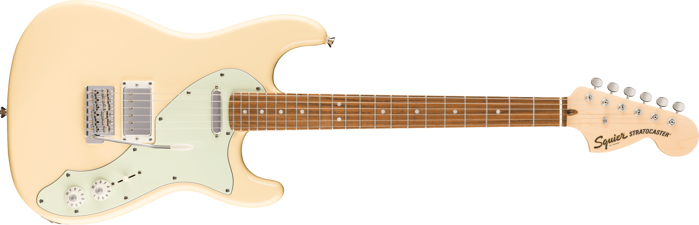 Squier® Paranormal Stratocaster® Deluxe, Laurel Fingerboard, Mint Pickguard, Vintage White