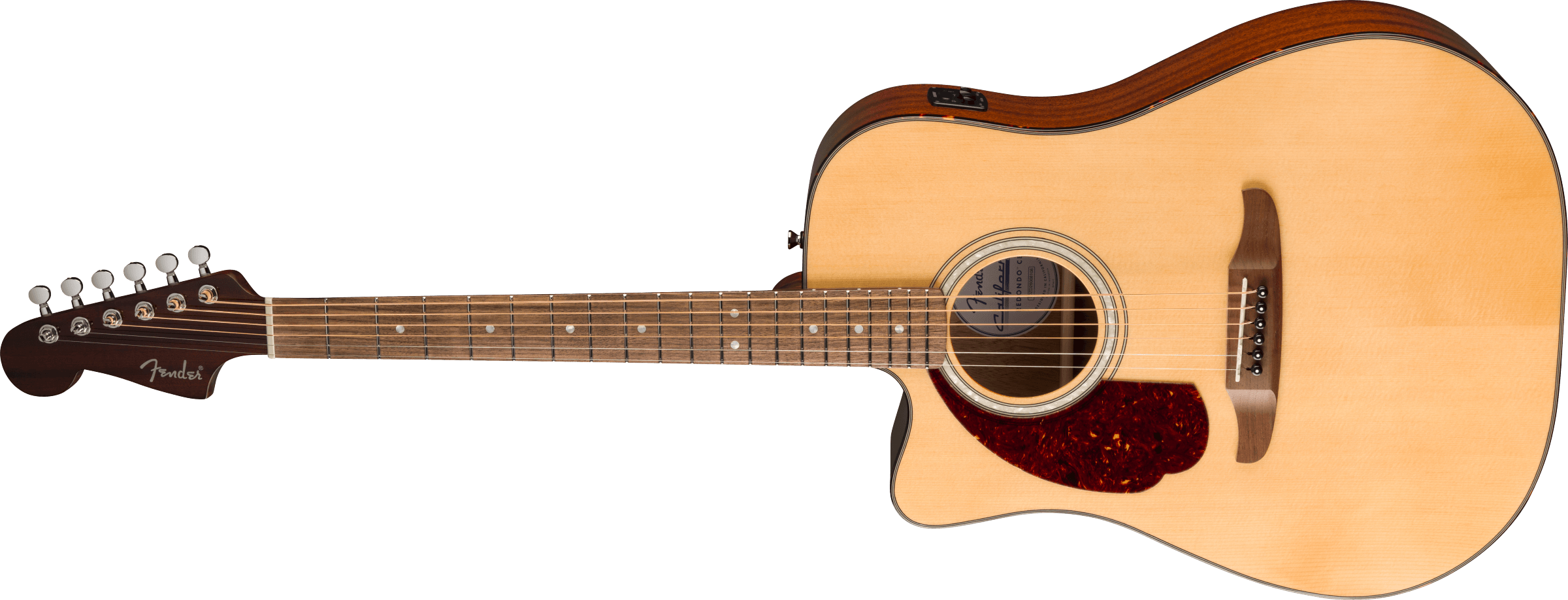 Fender® California Deluxe Redondo™ CE Left-Handed, Walnut Fingerboard, Natural
