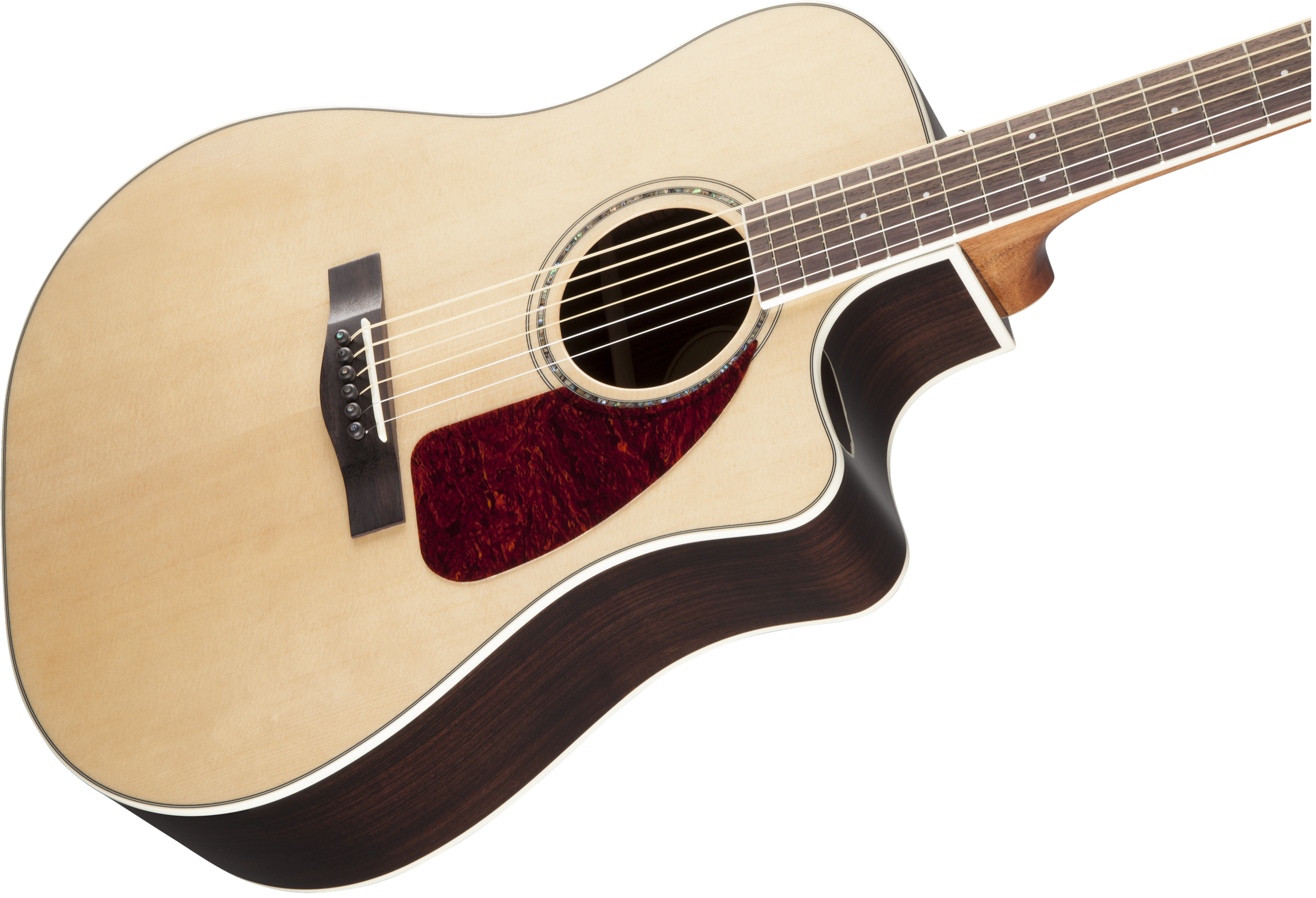 Fender® CD-320ASRWCE, Dreadnought C/A Electric, All Solid, Rosewood back/ sides, Rosewood Fingerboard, Natural