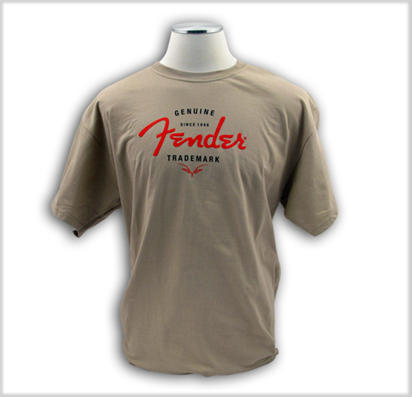 Fender® Genuine Trademark T-Shirt, Sand, M