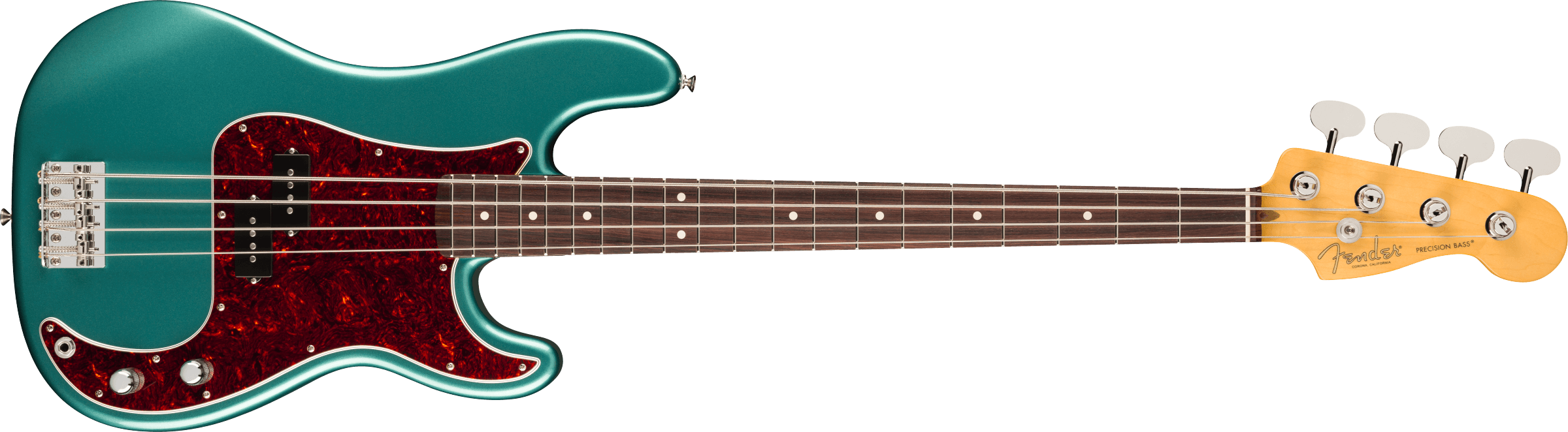 Fender® American Professional Classic Precision Bass®, Rosewood Fingerboard, Faded Sherwood Green Metallic