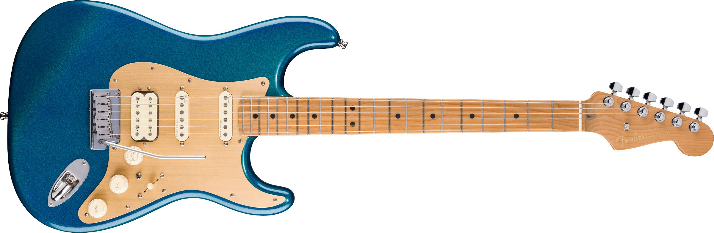 Fender® Limited Edition American Ultra II Stratocaster® HSS, Roasted Maple Fingerboard, Aurora