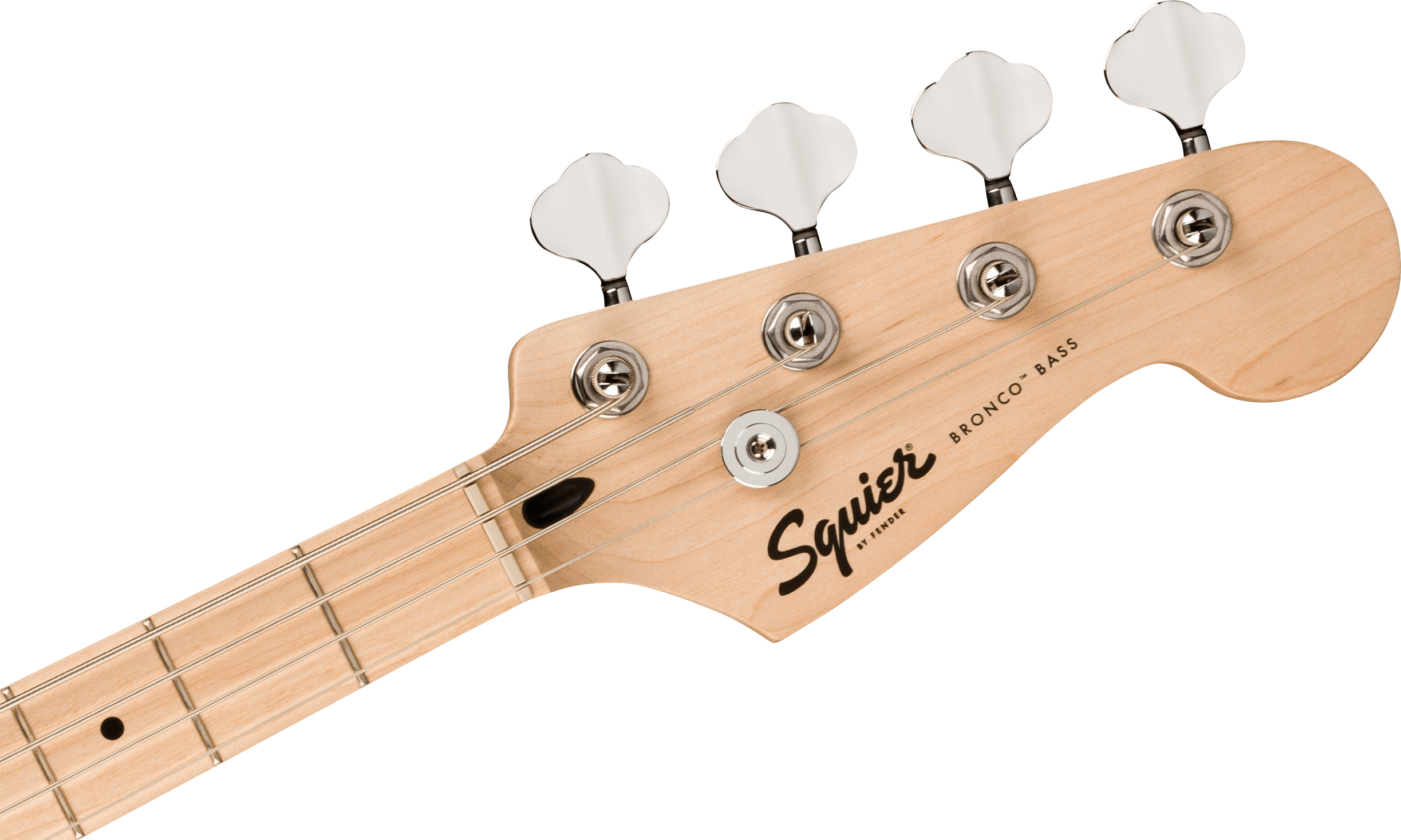 Squier® Squier Sonic® Bronco™ Bass, Maple Fingerboard, White Pickguard, Arctic White