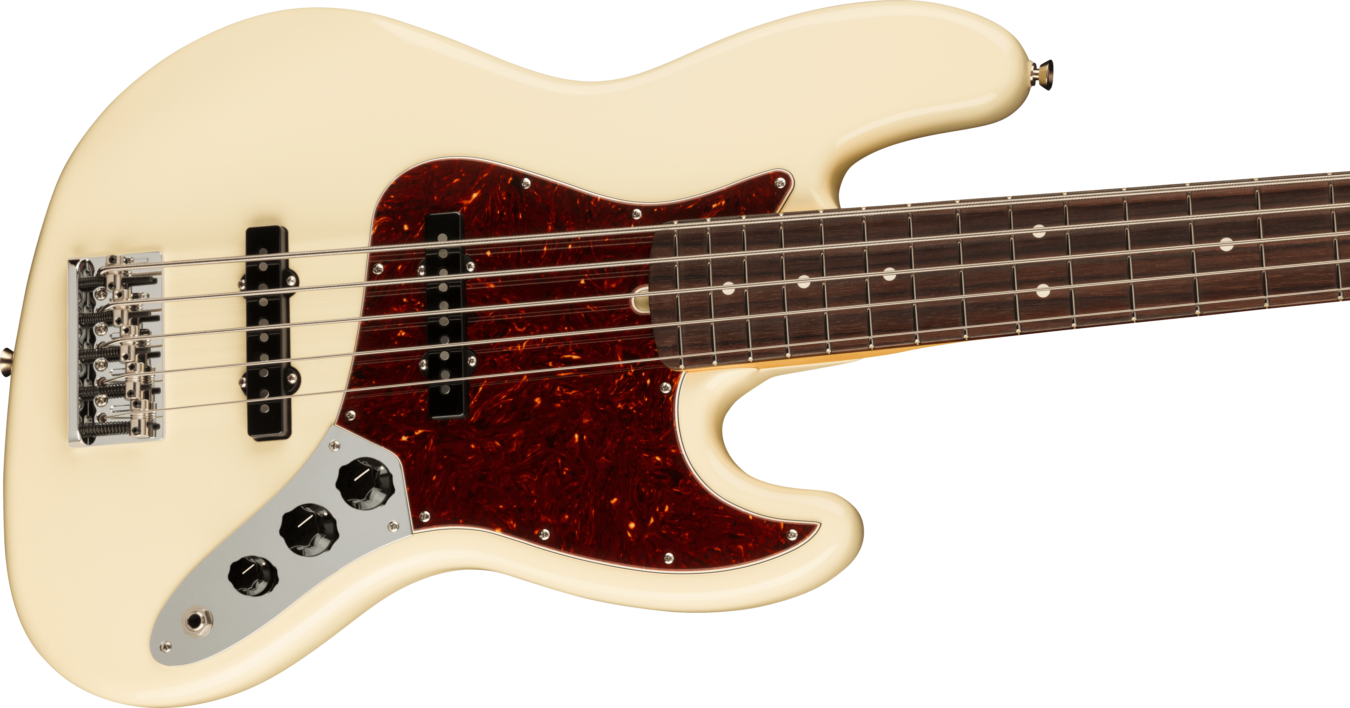 Fender® American Professional II Jazz Bass® V, Rosewood Fingerboard, Olympic White