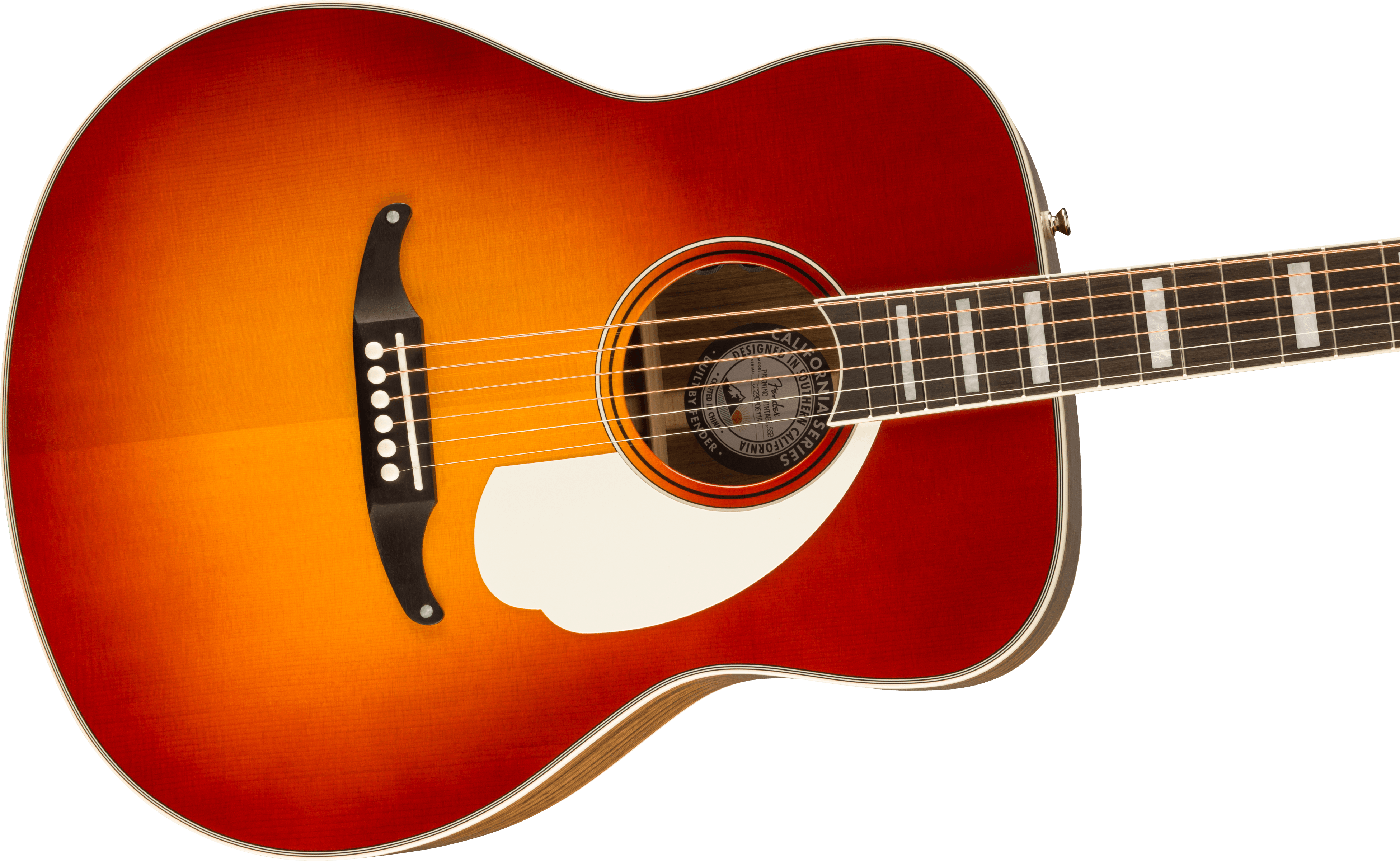 Fender® California Vintage Palomino with Case, Aged White Pickguard, Sienna Sunburst