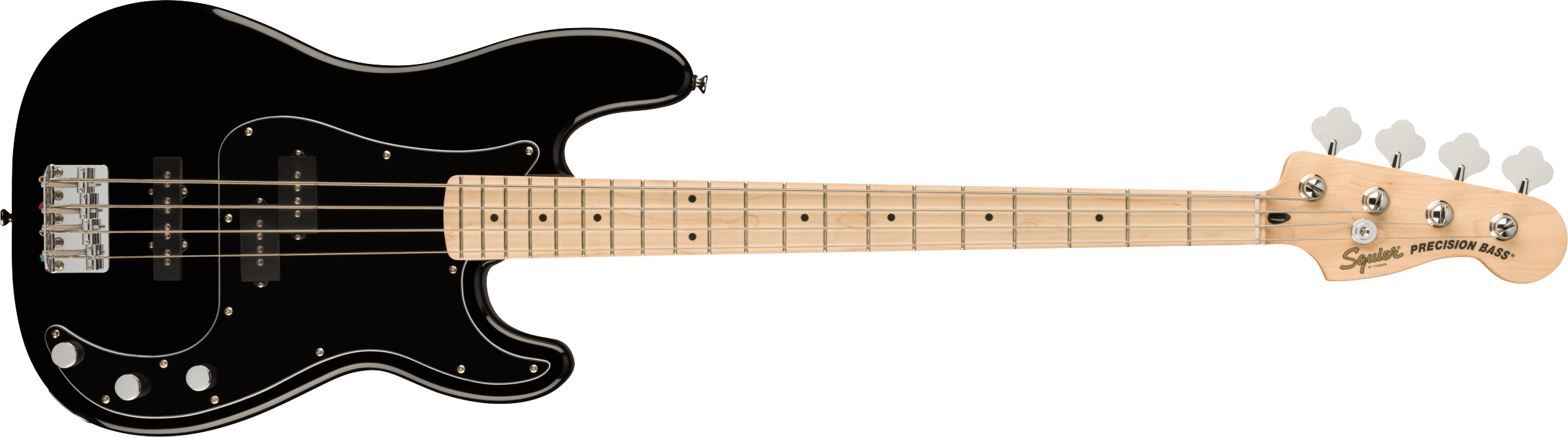 Squier® Affinity Series® Precision Bass® PJ, Maple Fingerboard, Black Pickguard, Black