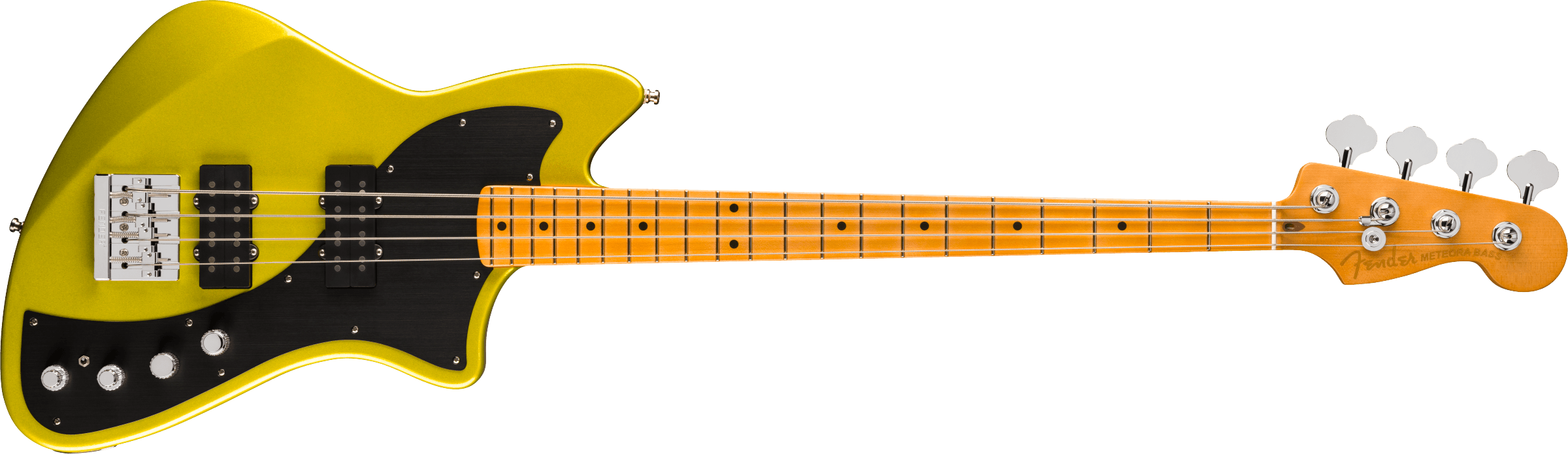 Fender® American Ultra II Meteora® Bass, Maple Fingerboard, Solar Flare